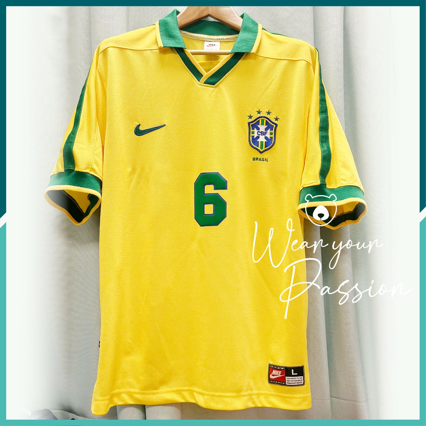 (Nameset Included) 1997 Brazil Home Jersey