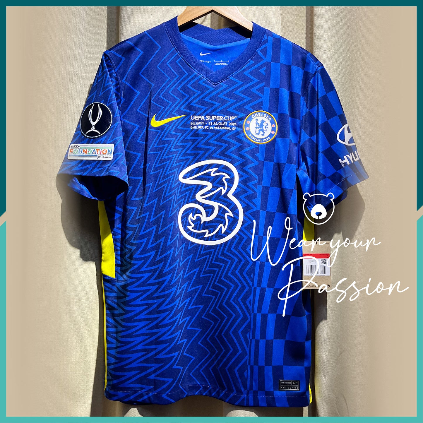2021-22 Chelsea Home Jersey (UEFA Super Cup Version)