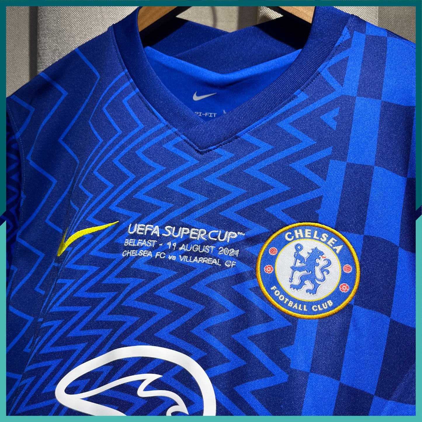 2021-22 Chelsea Home Jersey (UEFA Super Cup Version)