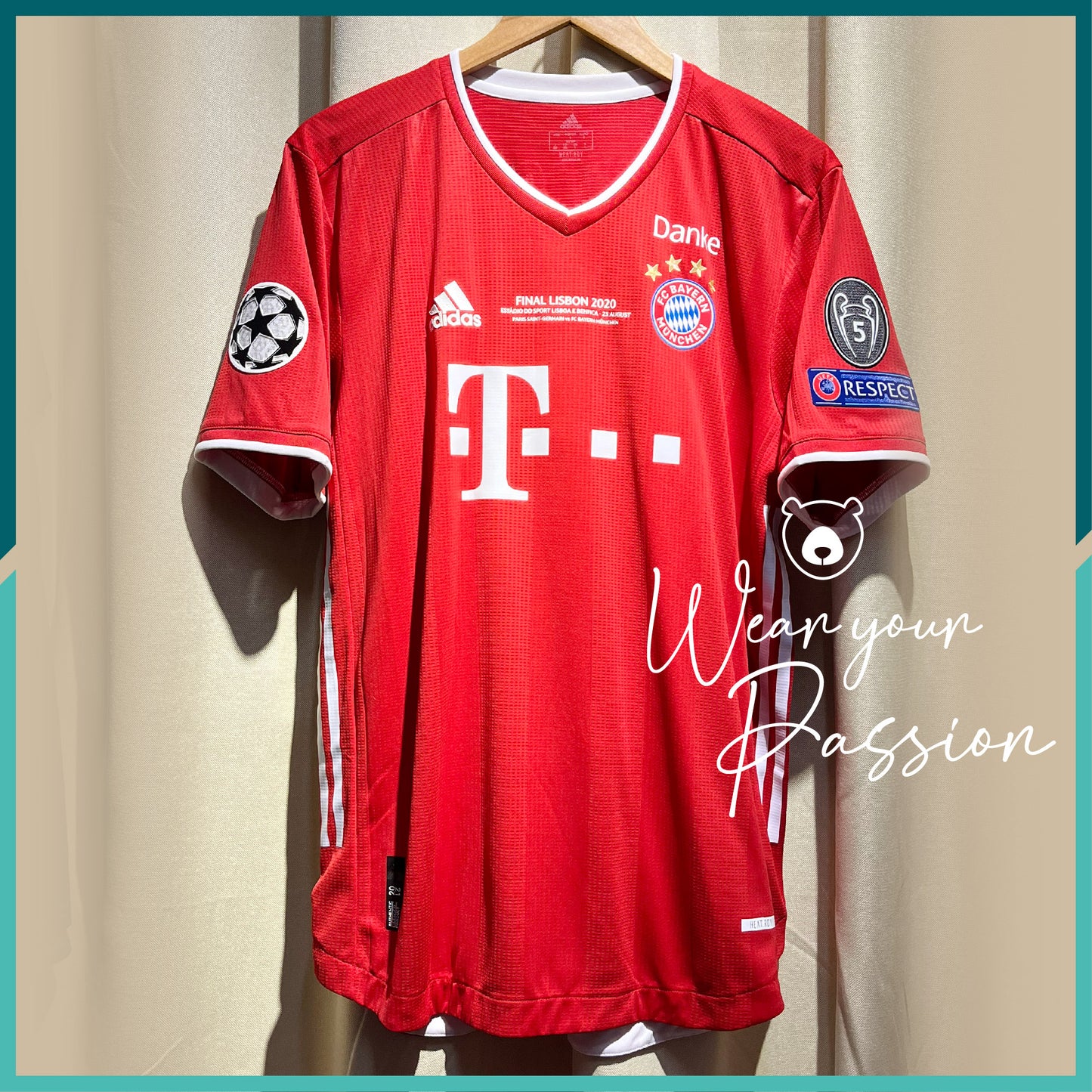 (Authentic) 2020-21 Bayern München Home Jersey (UCL 2020 Final Version)