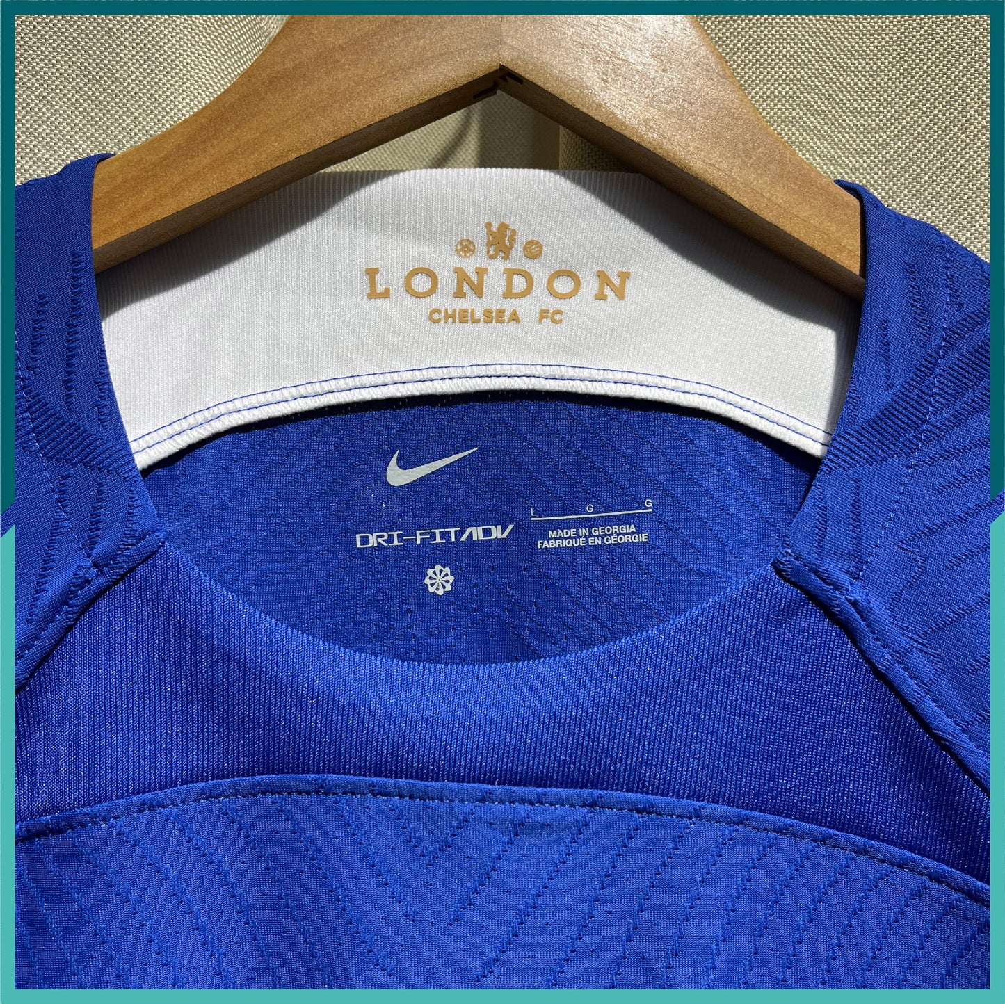 (Nameset, Patches & Main Sponsor Included) Authentic 2023-24 Chelsea Home Jersey