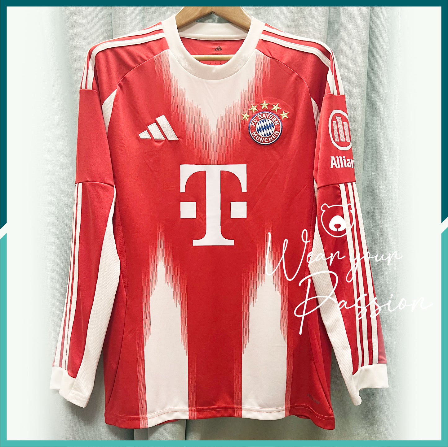 2025-26 Bayern Munich Long Sleeve Home Jersey
