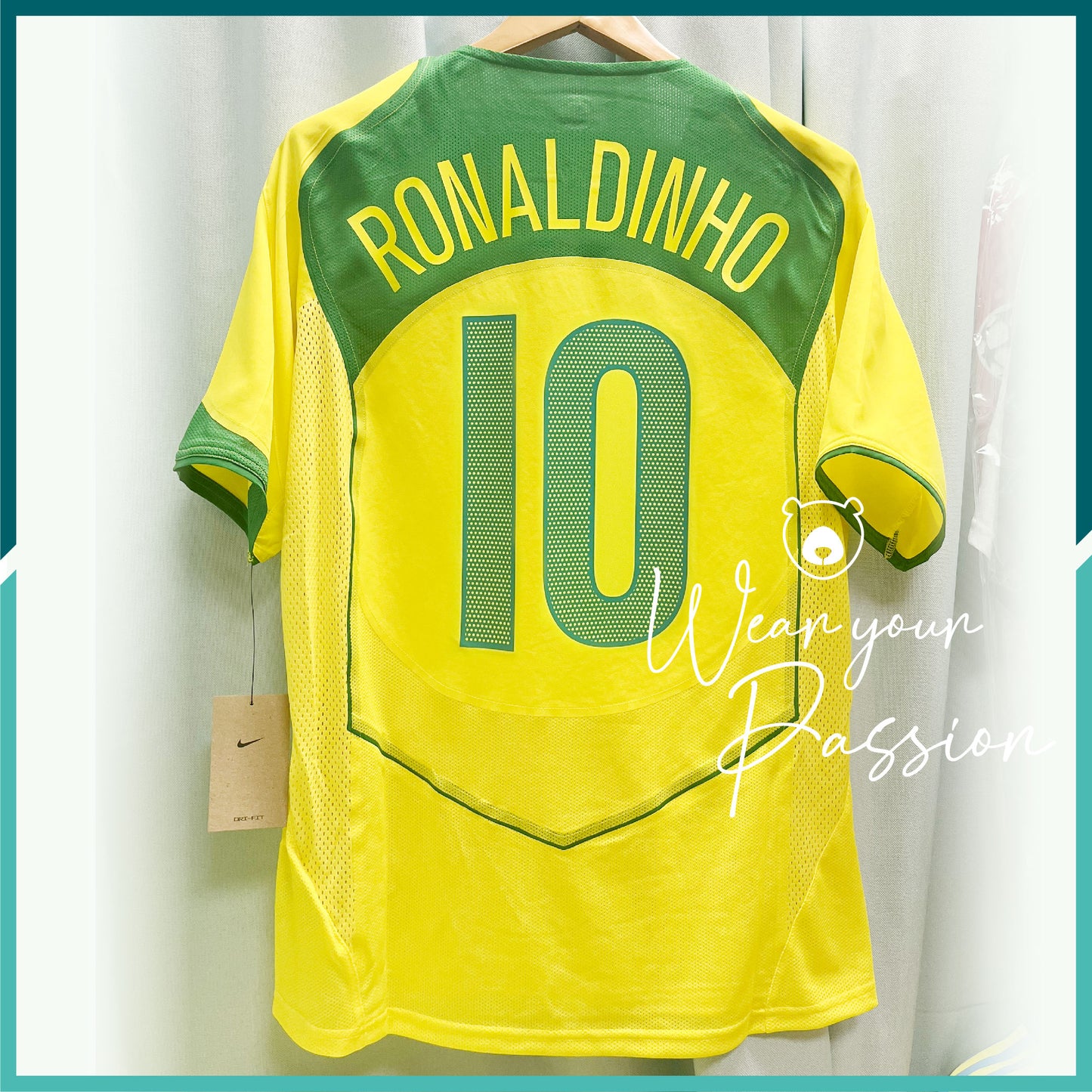 (Nameset Included) 2004-05 Brazil Official Retro Home Jersey