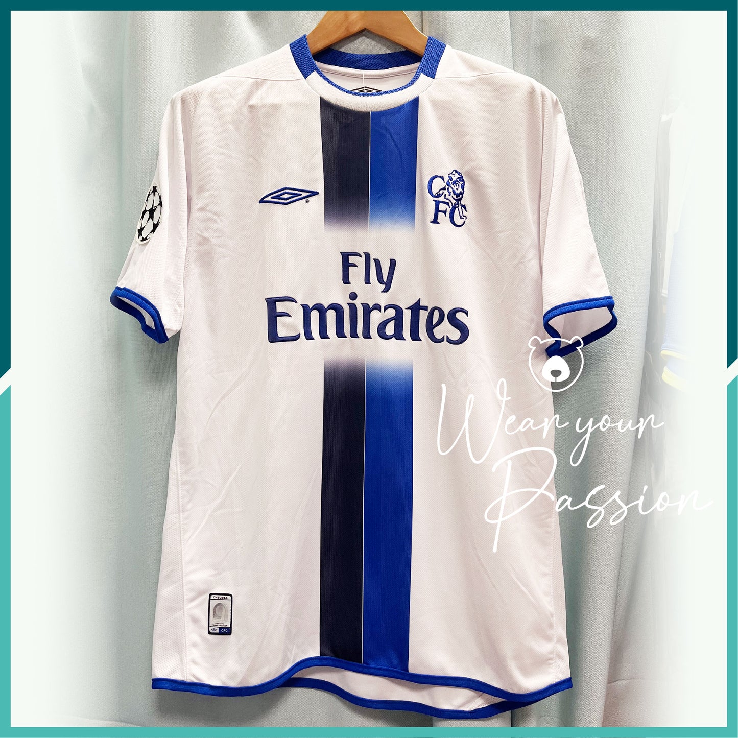 (Nameset & Patch Included) Chelsea Away Jersey (UCL Version)