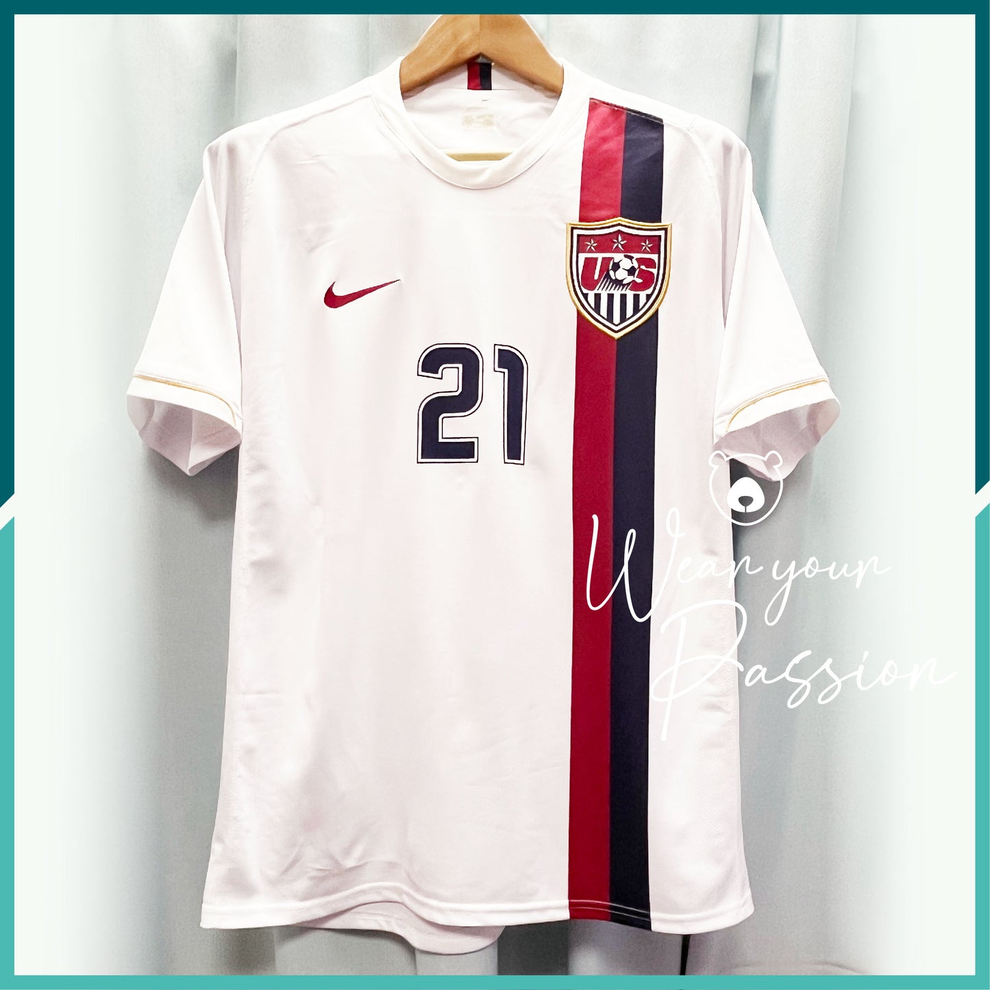 (Nameset Included) 2005-06 United States USA Home Jersey