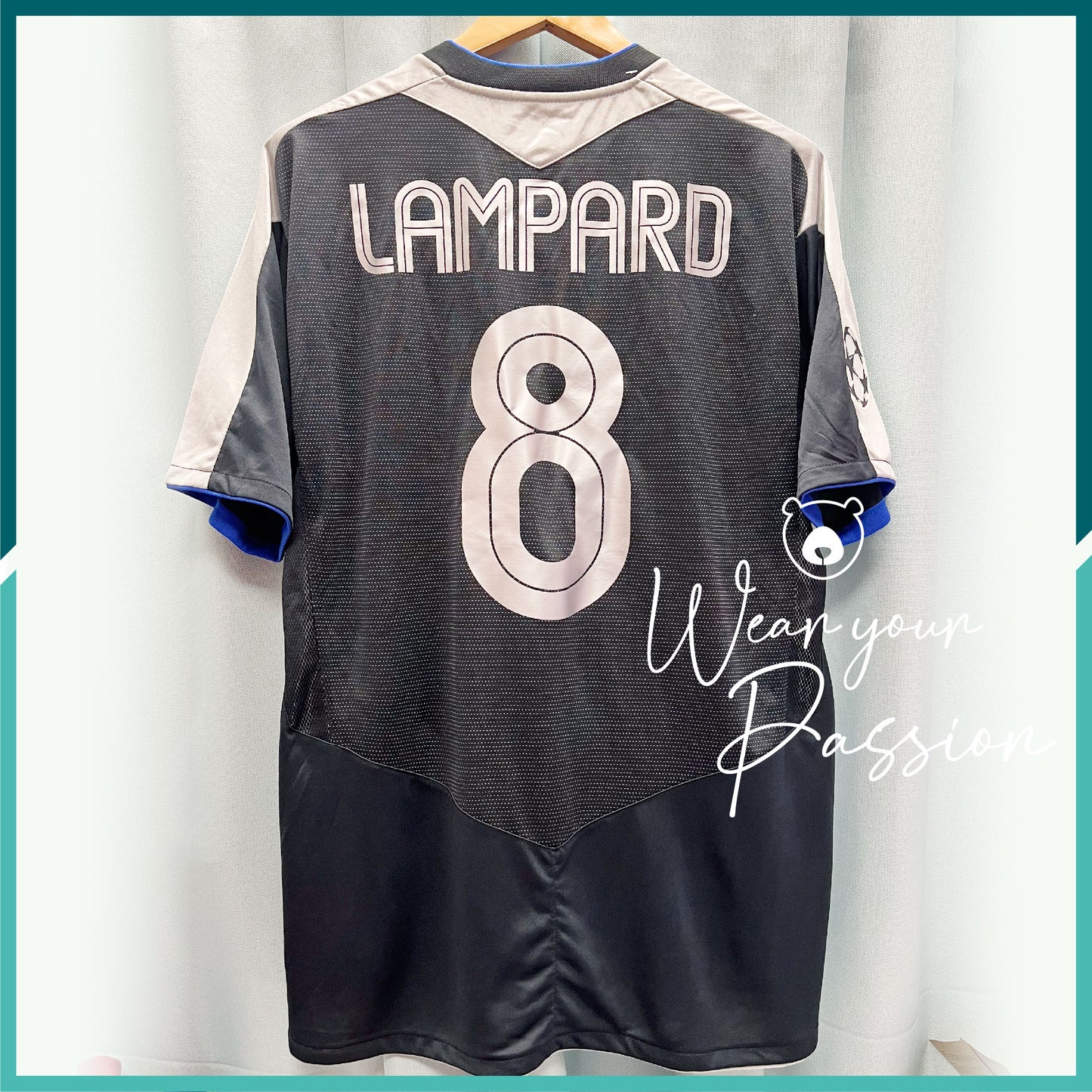 (Nameset & Patch Included) 2004-05 Chelsea 3rd Away Jersey (UCL Version)