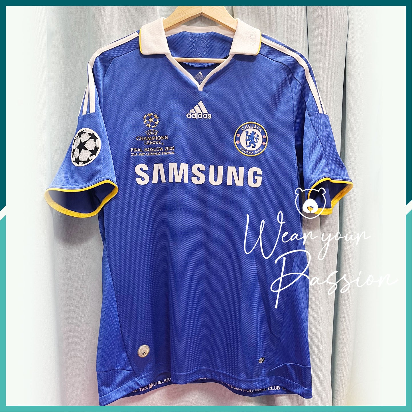 2008-09 Chelsea Home Jersey (UCL Final Version)