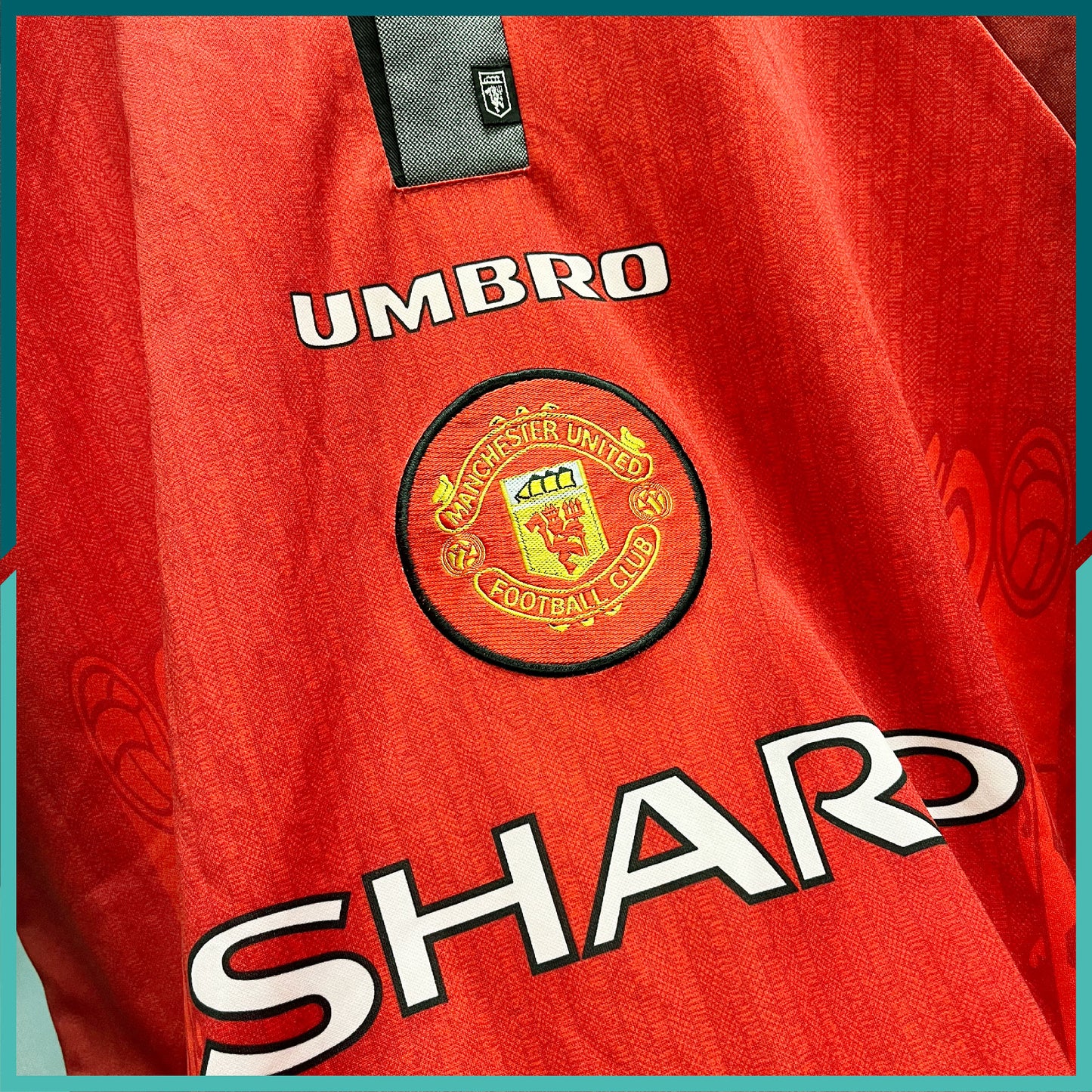 (Nameset Included) 1995-96 Manchester United Home Jersey