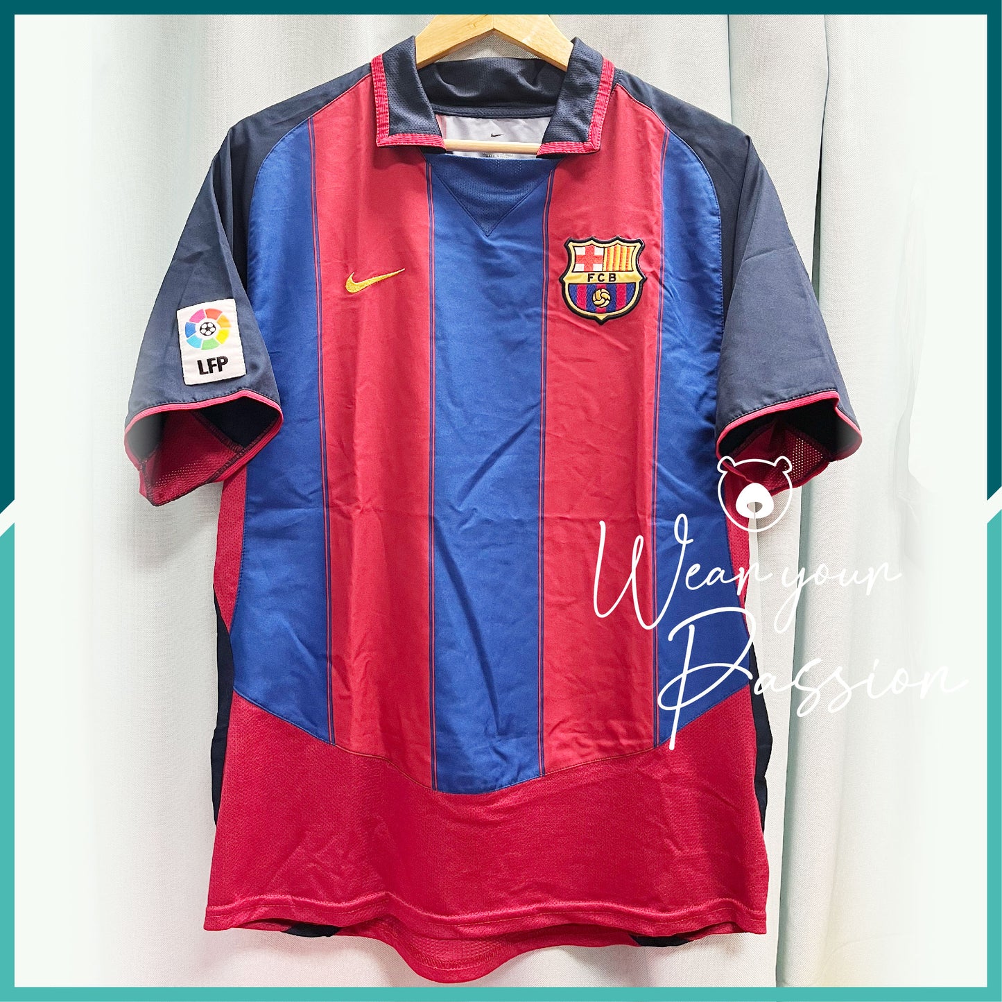 (Nameset Included) 2003-04 Barcelona Home Jersey