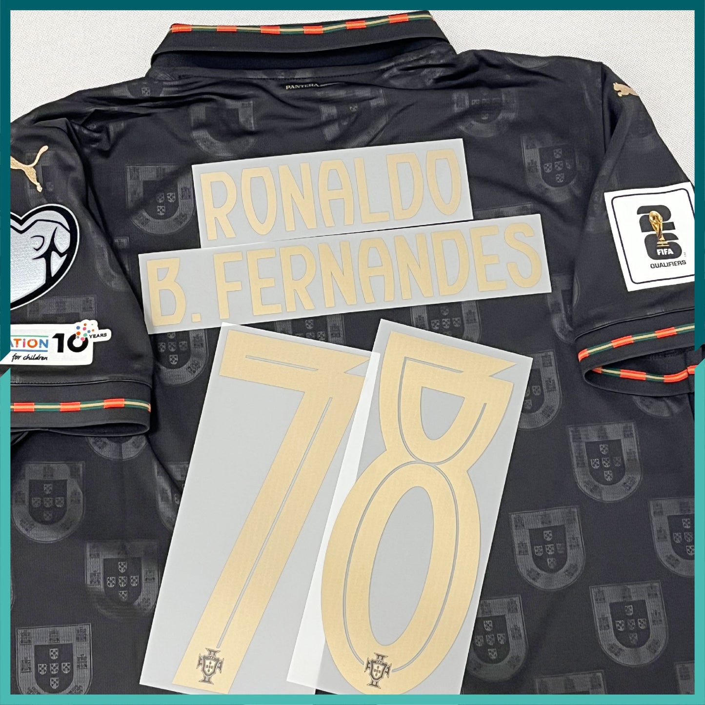 (Nameset & Patches Included) 2025 Portugal Special Edition Jersey