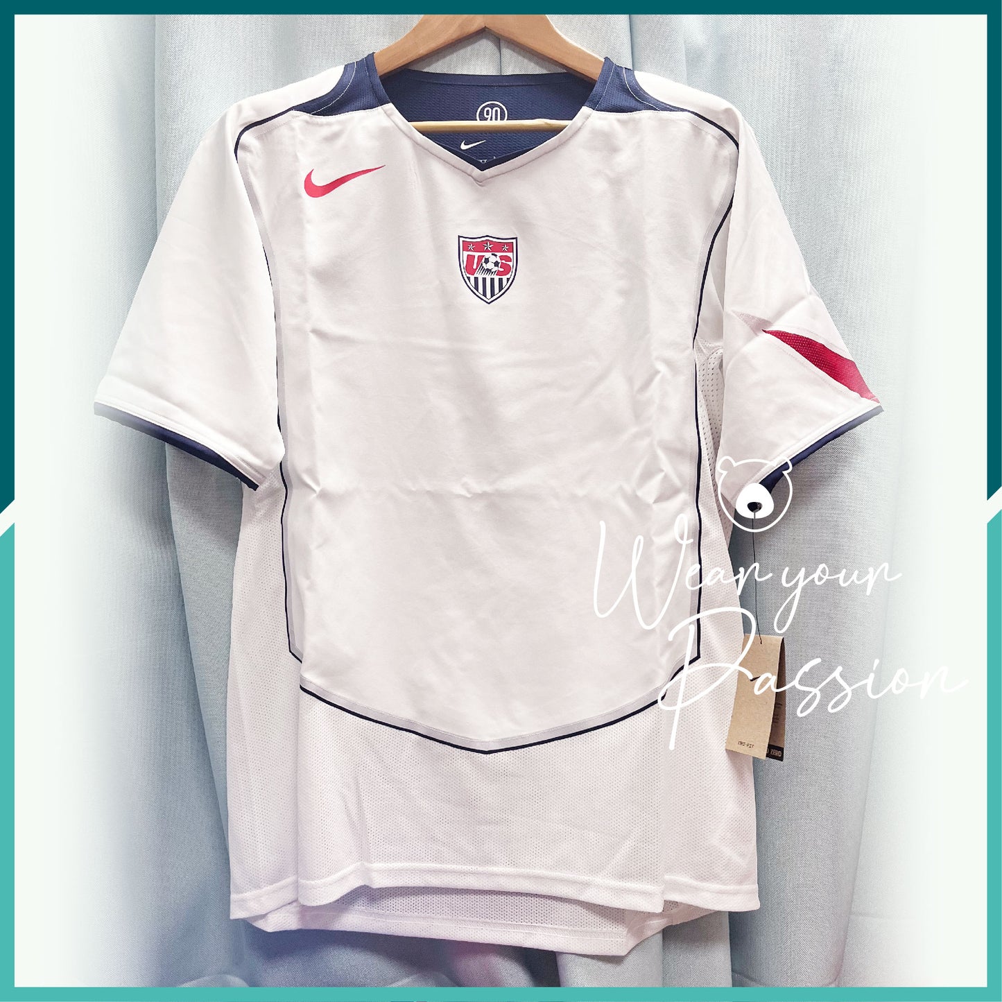 (Nameset Included) 2004-05 United States Official Retro Home Jersey