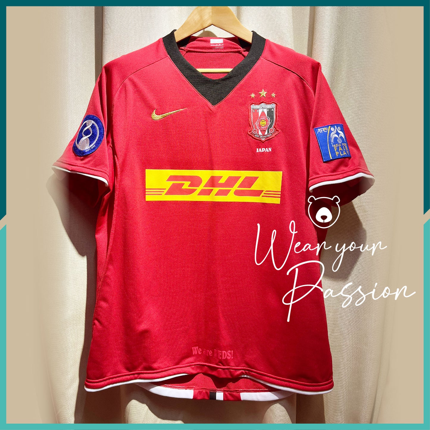 (Nameset Included) 2008 Urawa Red Diamonds Home Jersey (AFC Champions League Version)
