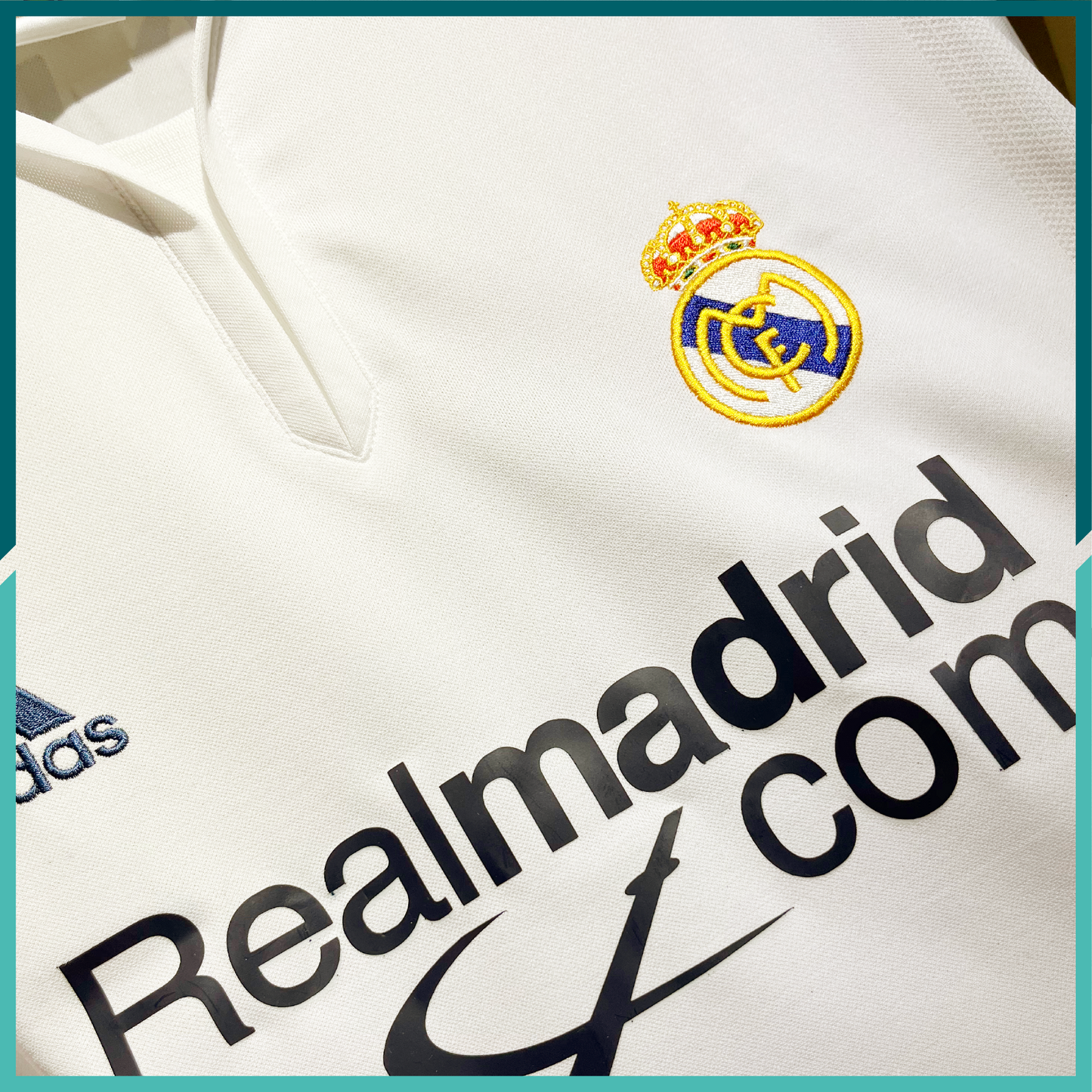 (Nameset Included) 2001 Real Madrid Home Jersey