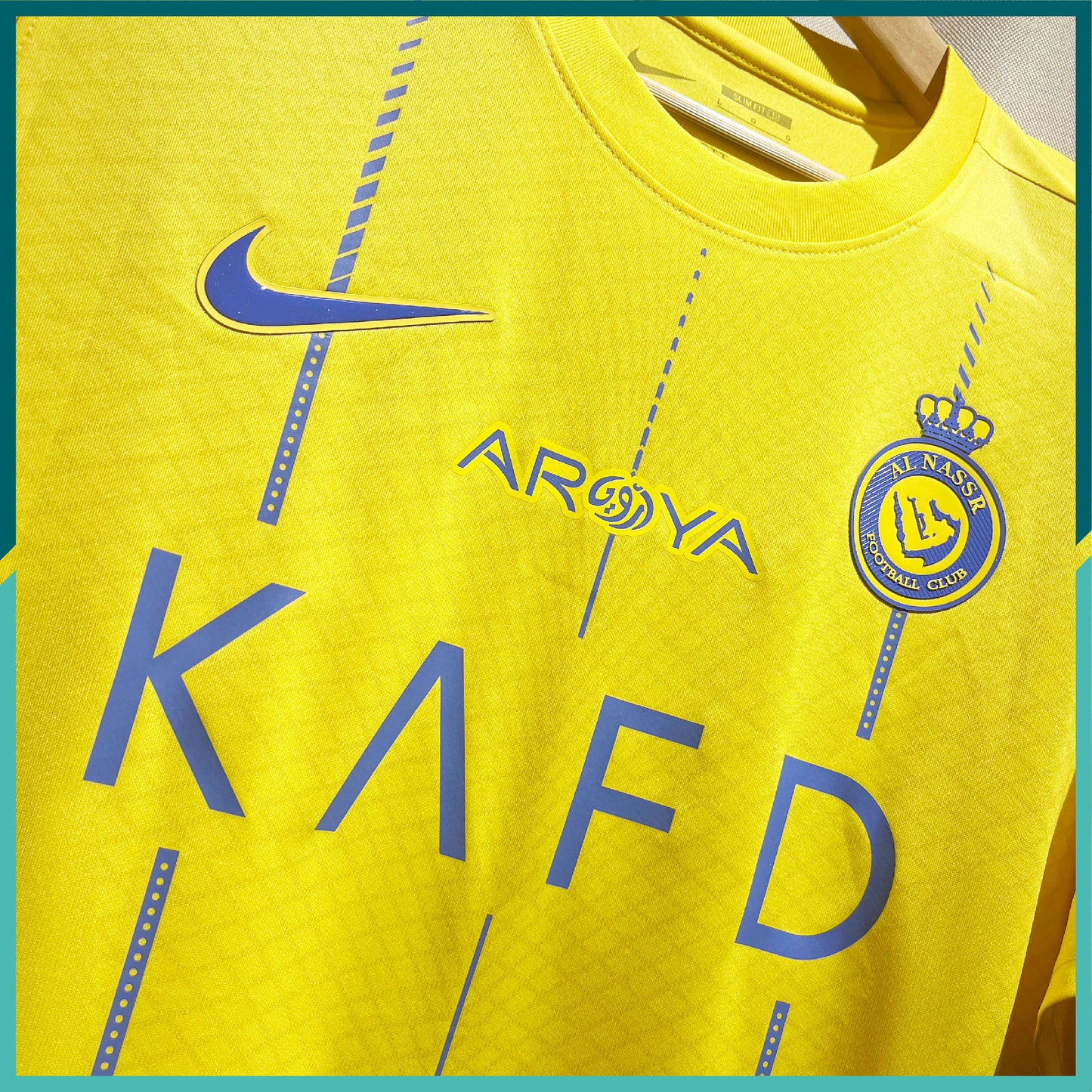 (Nameset & Patch Included) 2023-24 AlNassr Saudi Club Home Jersey