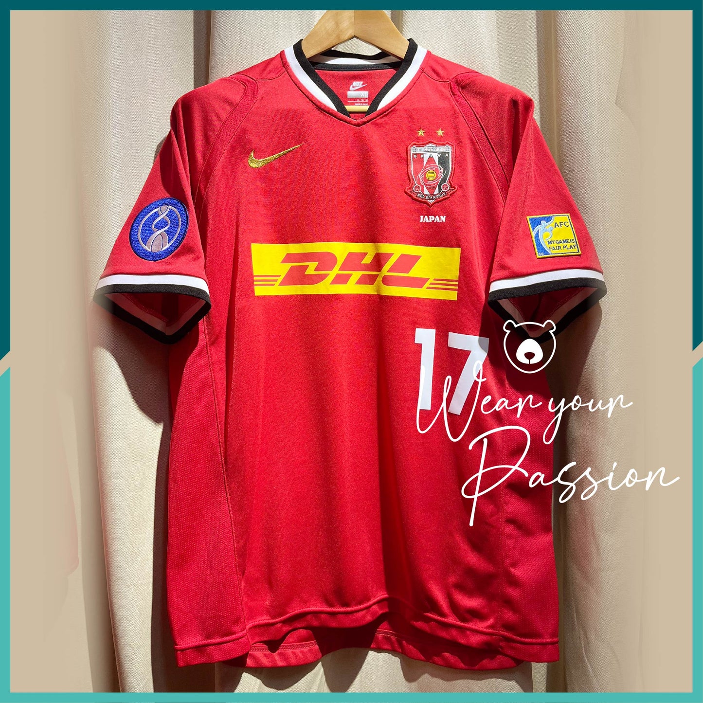 (Nameset Included) 2007 Urawa Red Diamonds Home Jersey (AFC Champions League Version)