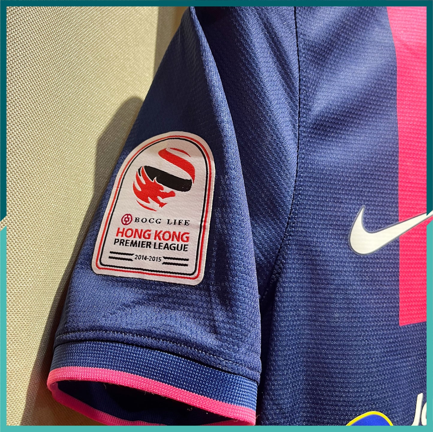 (Nameset & Patch Included) 2014-15 Kitchee Home Jersey