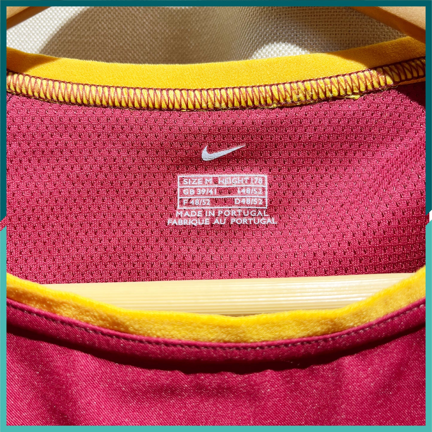(Nameset Included) Authentic 2002-03 Portugal Home Jersey