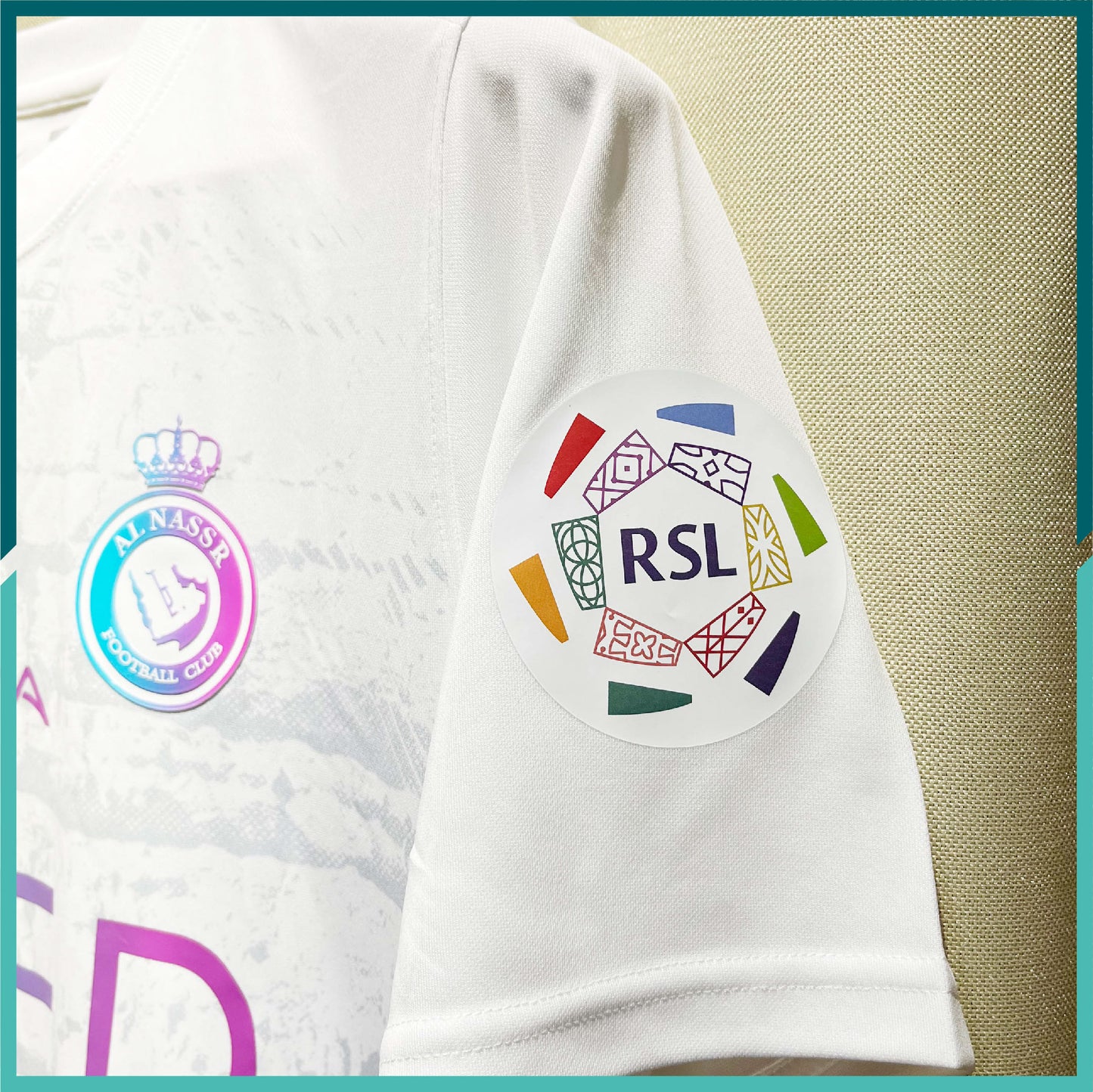 (Nameset & Patch Included) 2023-24 AlNassr Saudi Club Away Jersey