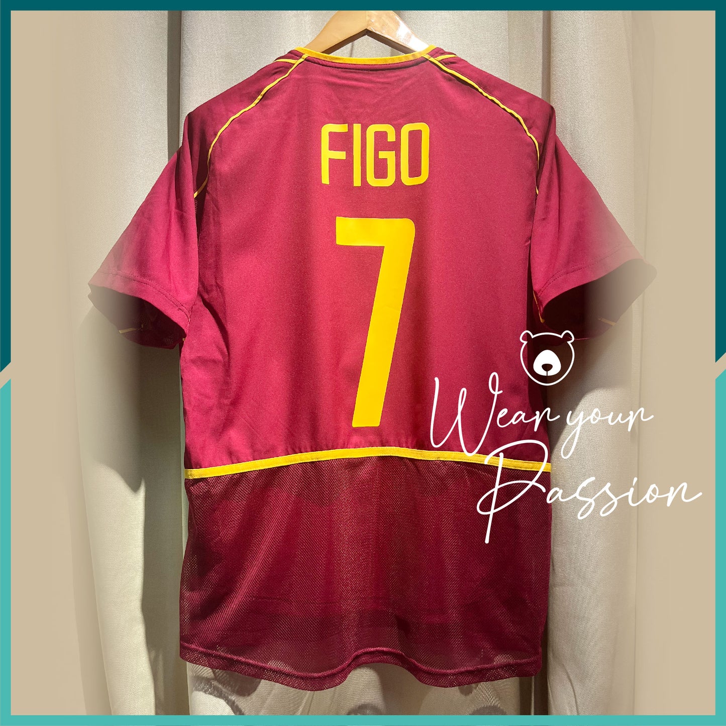 (Nameset Included) Authentic 2002-03 Portugal Home Jersey