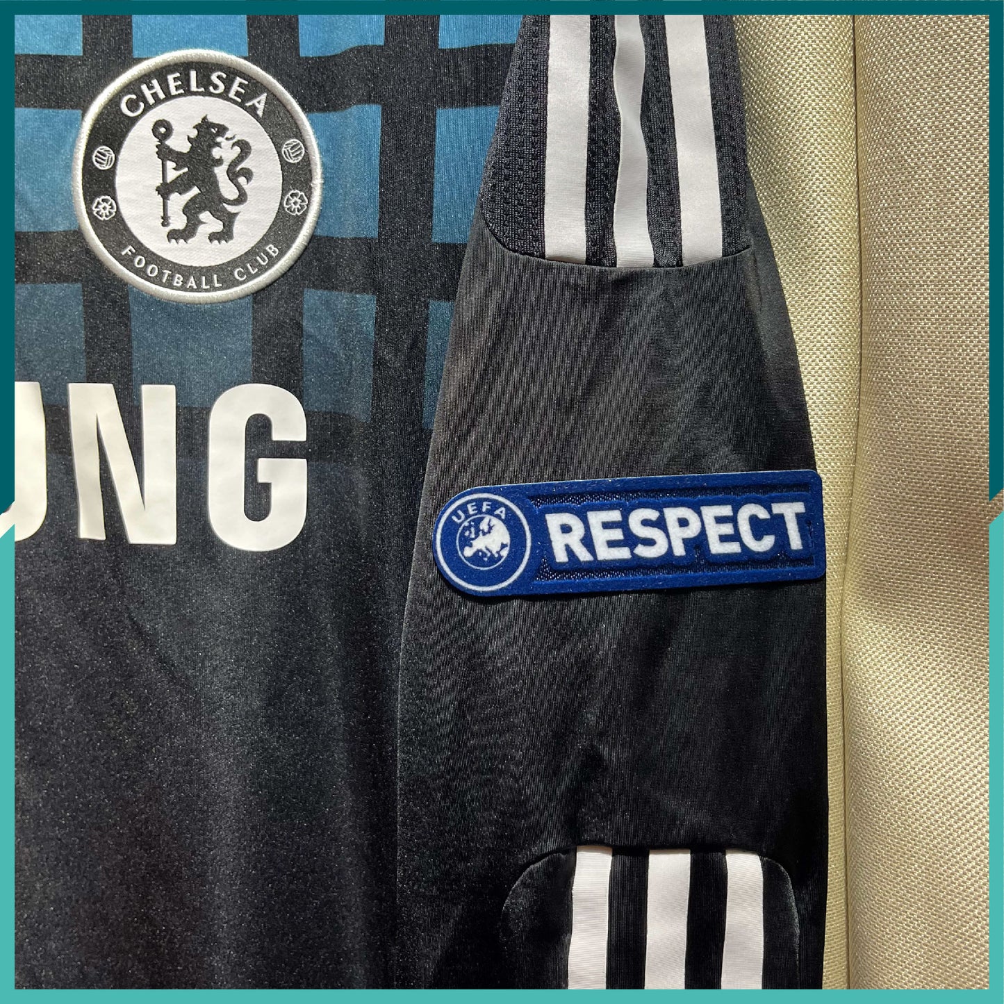 (Authentic) 2011-12 Chelsea Long Sleeve Away Jersey (Techfit)