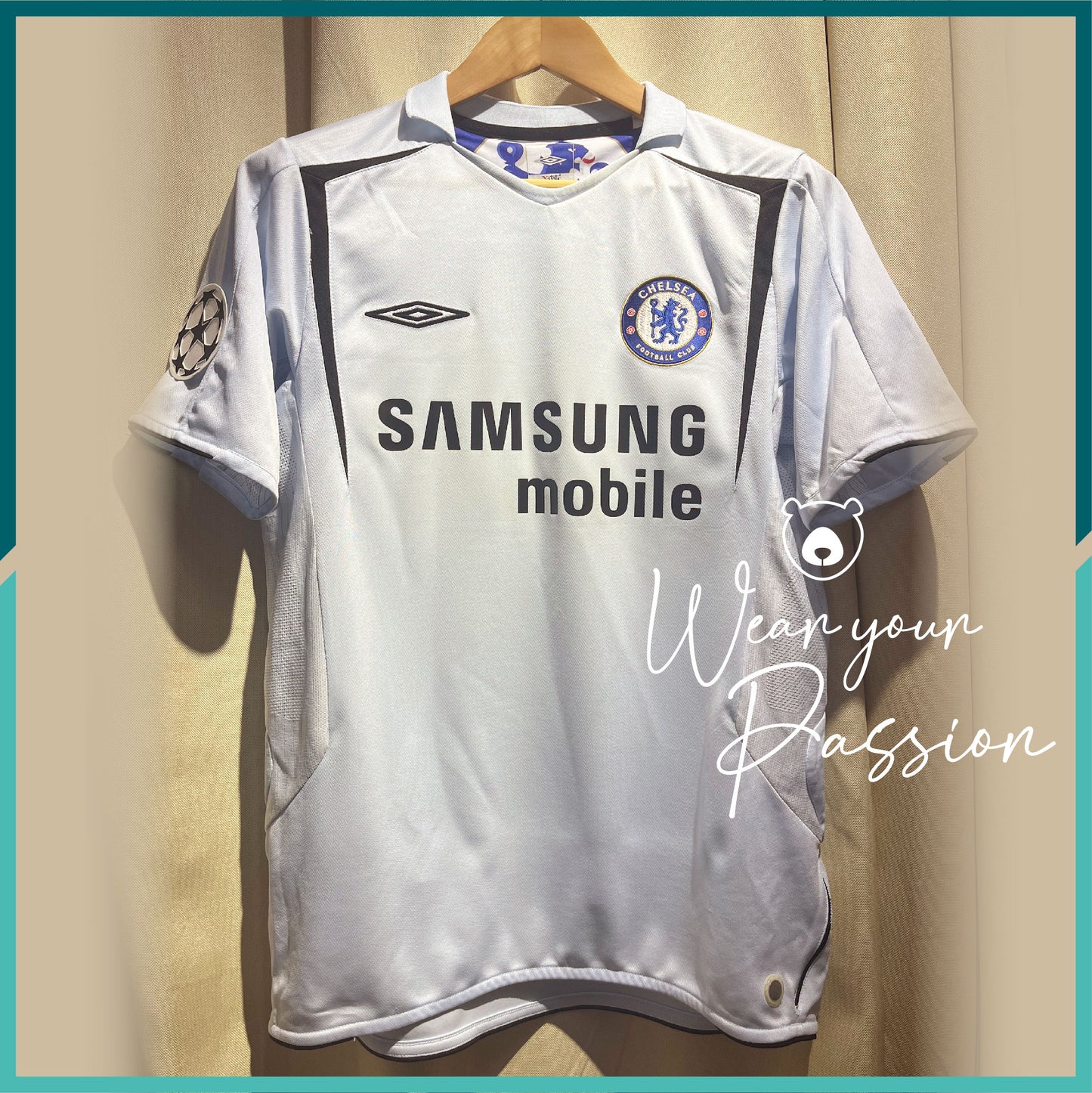 (Nameset & Patch Included )2005-06 Chelsea Away Jersey