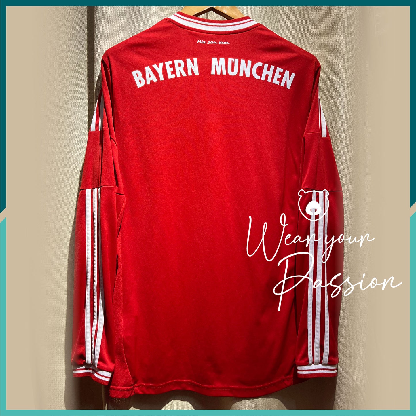 2013-14 FC Bayern Munich Home Long Sleeve Jersey