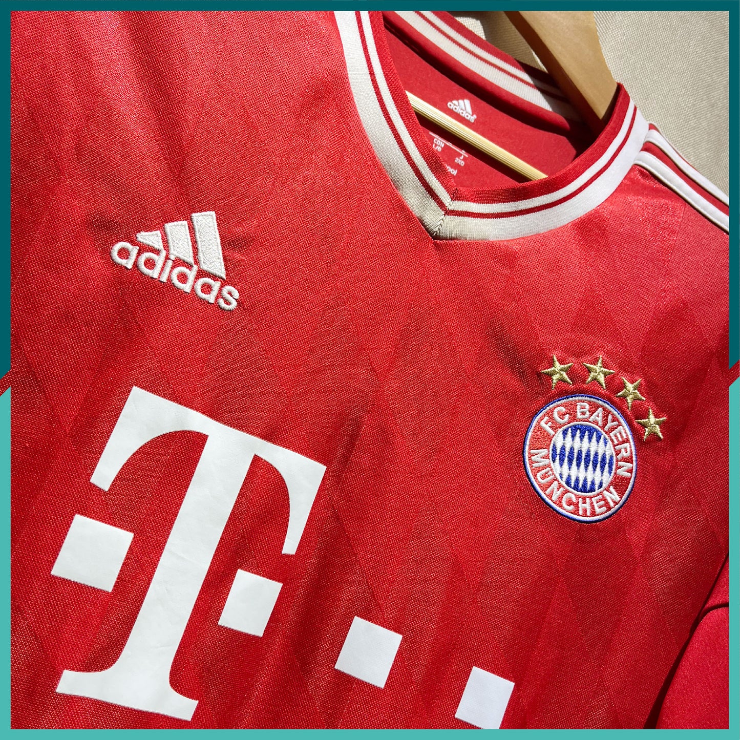 2013-14 FC Bayern Munich Home Long Sleeve Jersey
