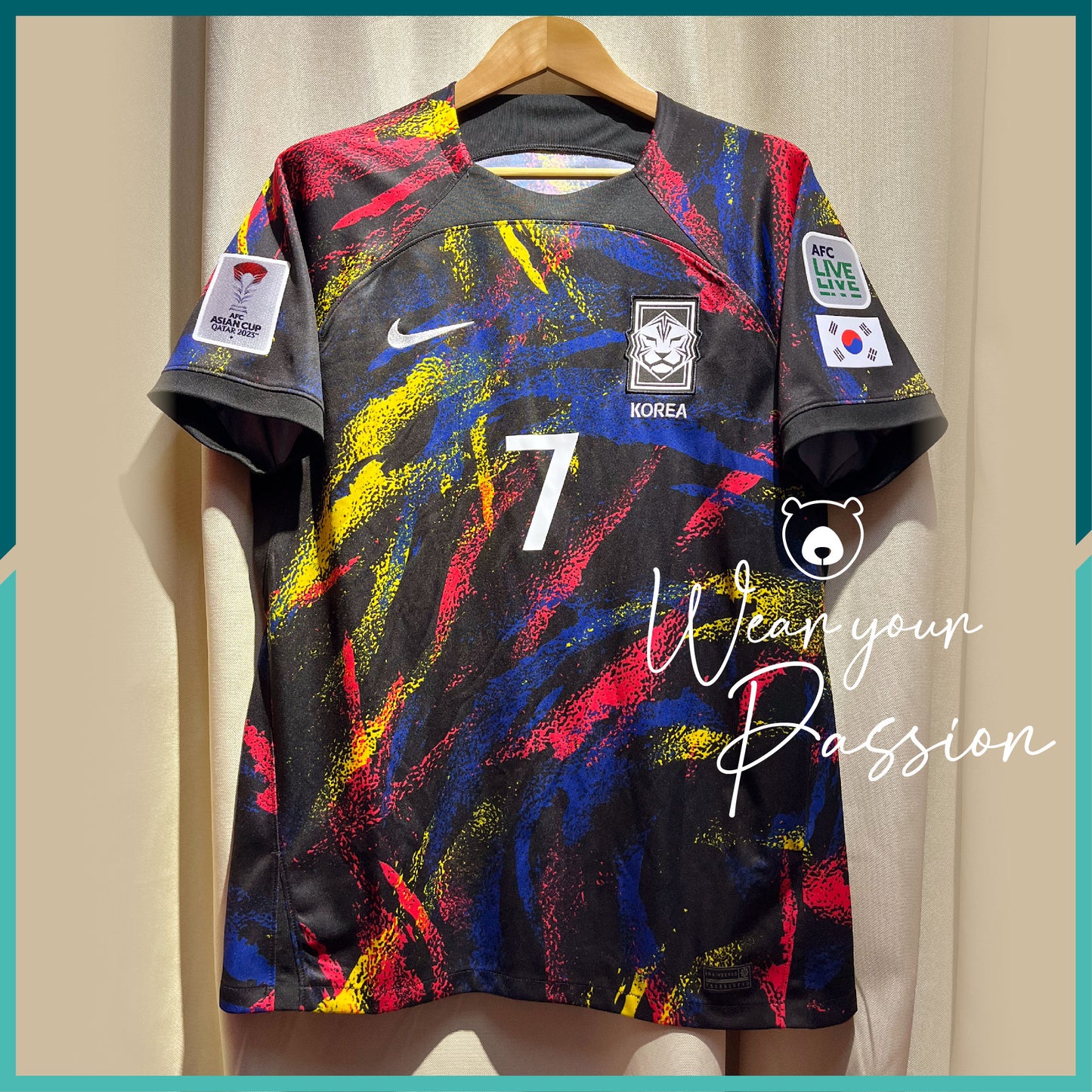 (Nameset & Patches Included) 2022-24 Korea Away Jersey