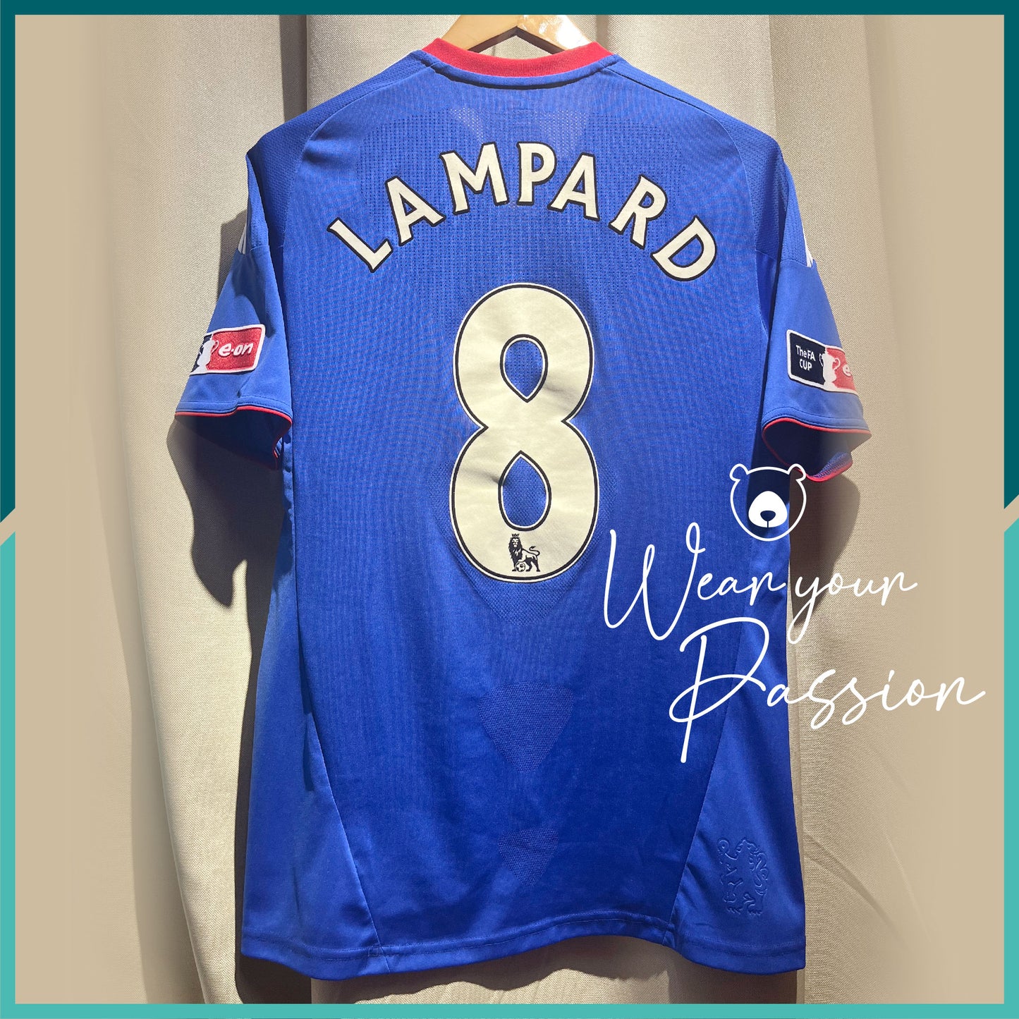 (Nameset & Patches Included) 2010-11 Chelsea Home Jersey (2010 FA Cup Final Version)