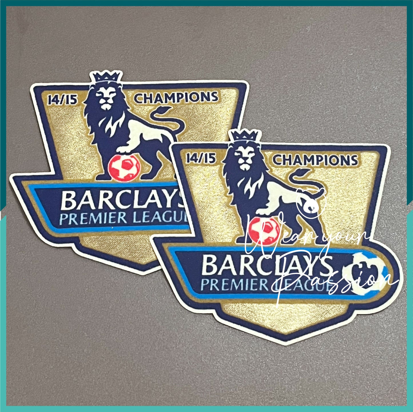 2015-16 Engliah Premier League Champion Patches (Chelsea - Set)