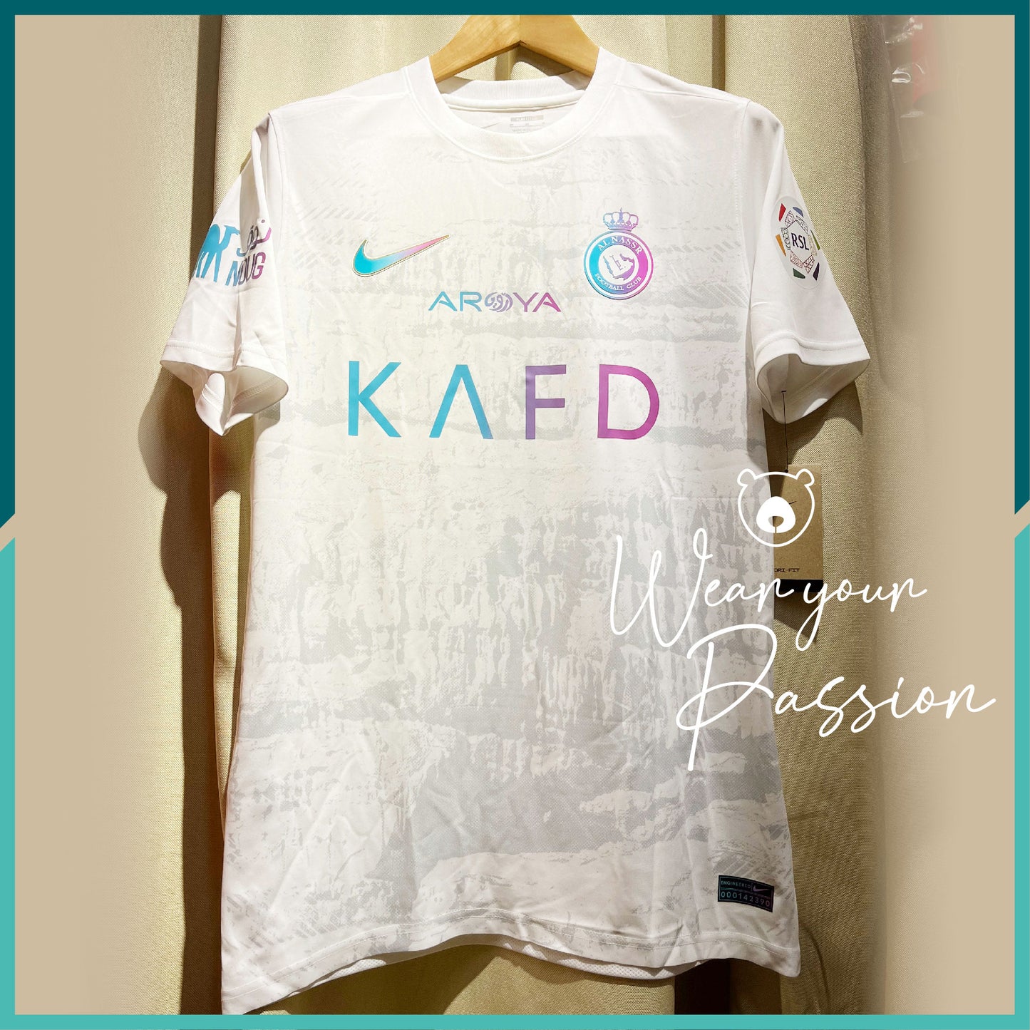 (Nameset & Patch Included) 2023-24 AlNassr Saudi Club Away Jersey