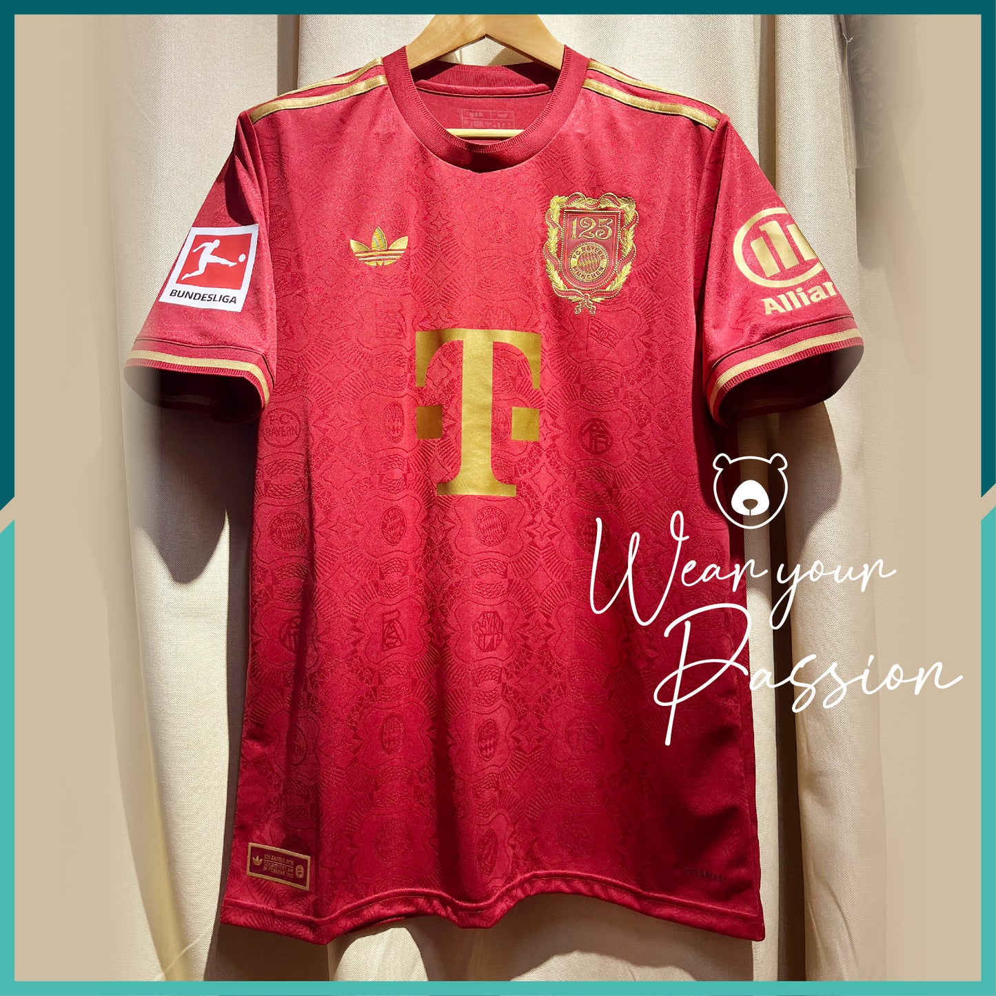 (Nameset & Patch Included) 2025 FC Bayern 125 Anniversary Jersey