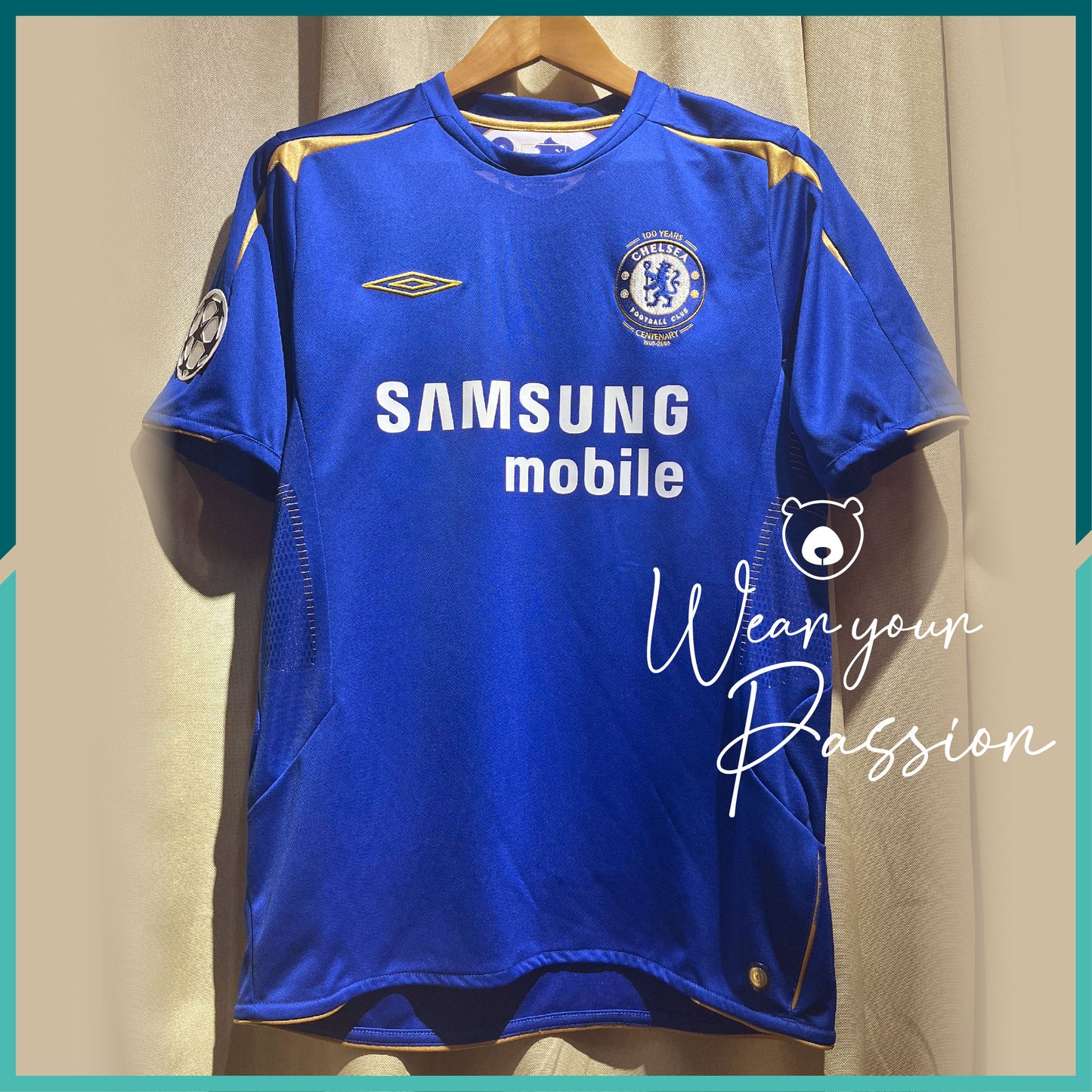 (Nameset & Patch Included )2005-06 Chelsea Home Jersey