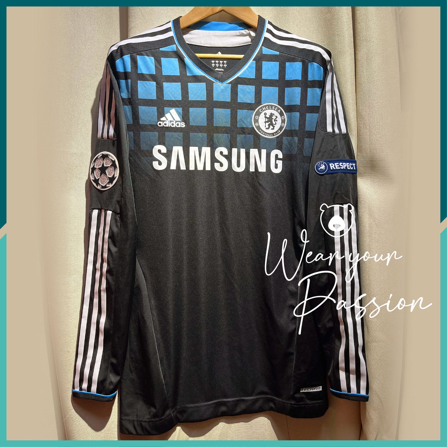 (Authentic) 2011-12 Chelsea Long Sleeve Away Jersey (Techfit)