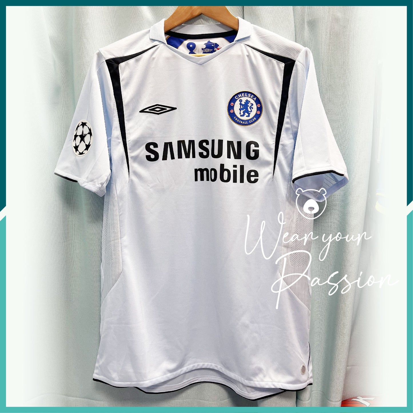 (Nameset & Patch Included) 2005-06 Chelsea Away Jersey