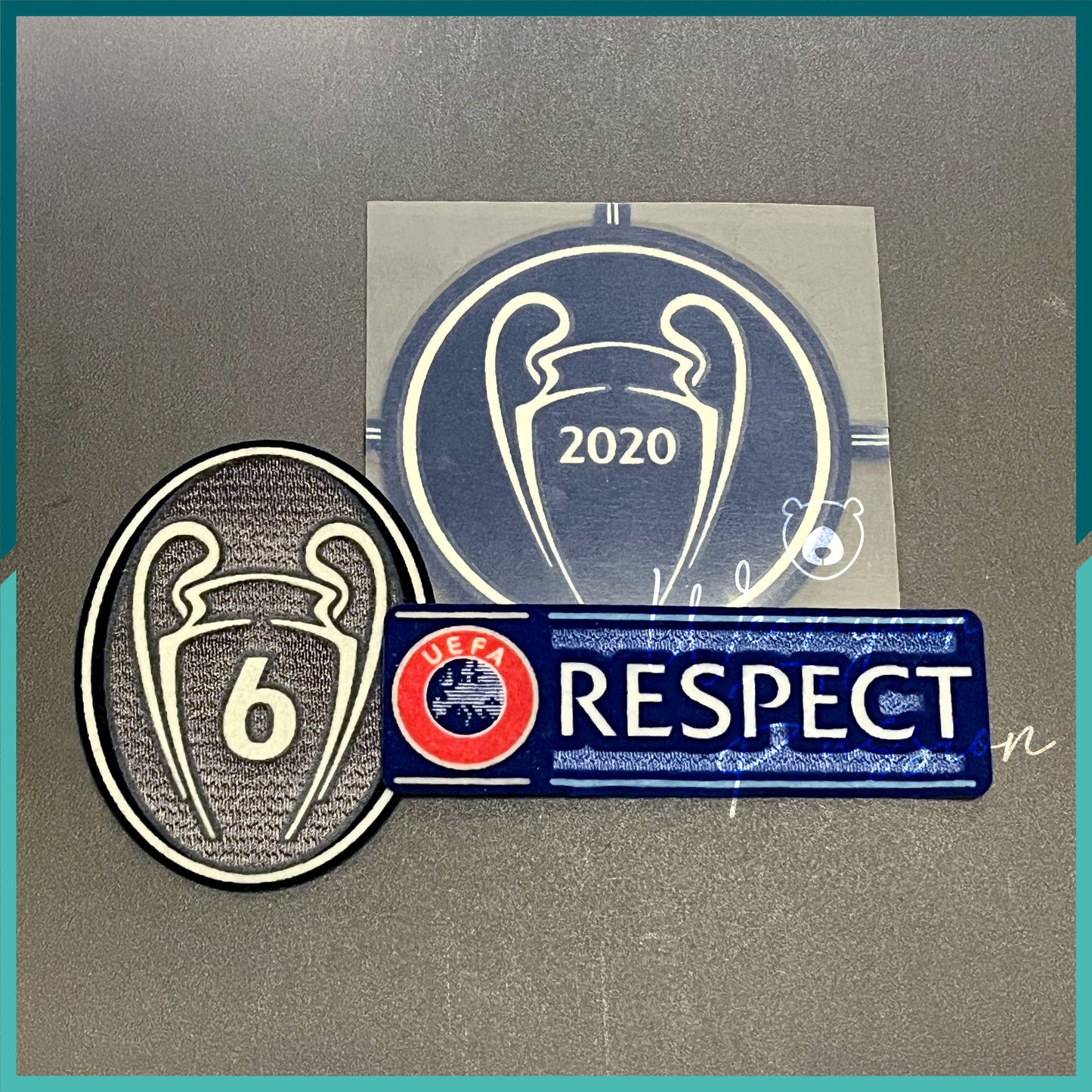2020-21 UEFA Champions League Champions Patch, Respect Patch, 6 Times Patch (Bayern Munich Use)