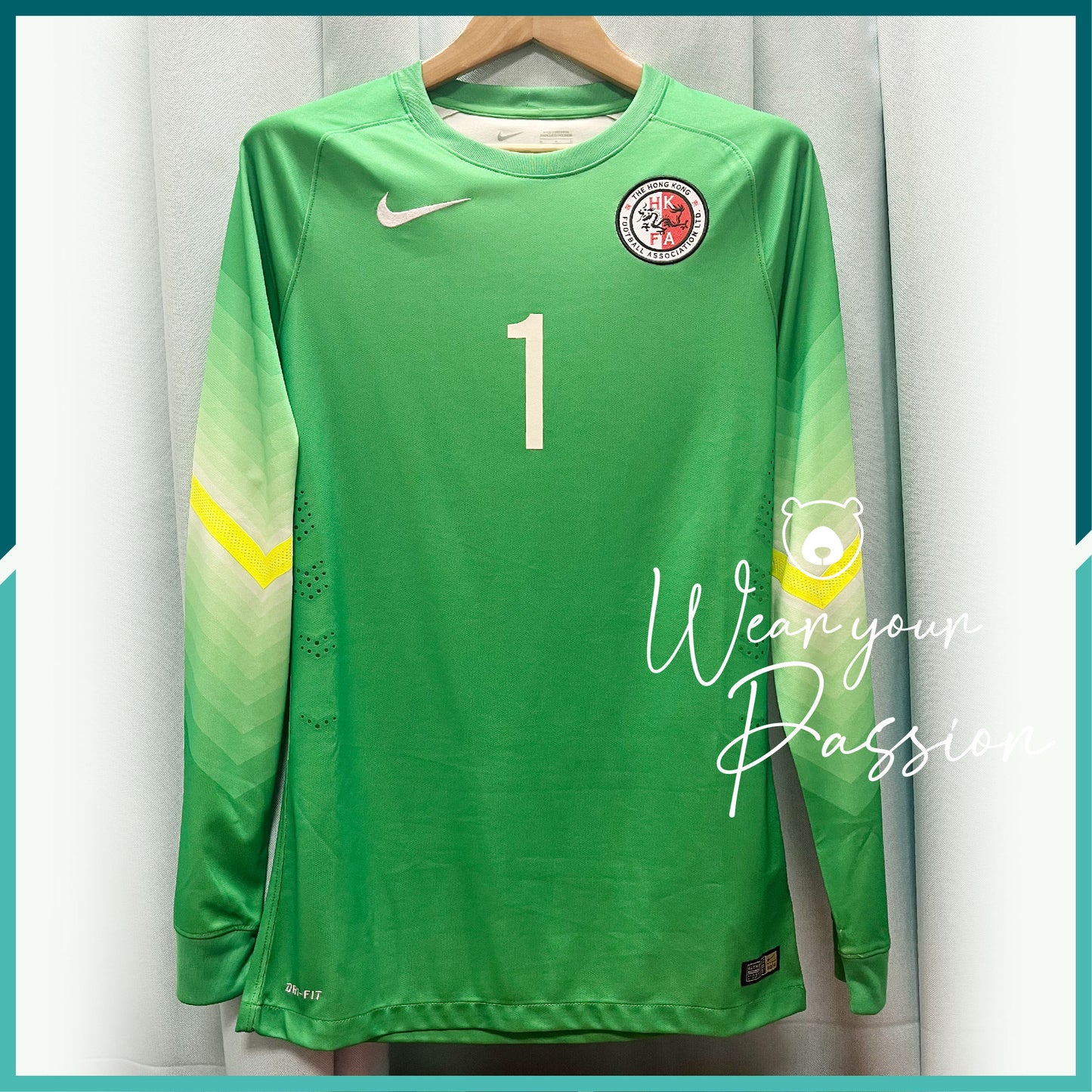 (Authentic) 2014-16 Hong Kong GK Jersey (Green)