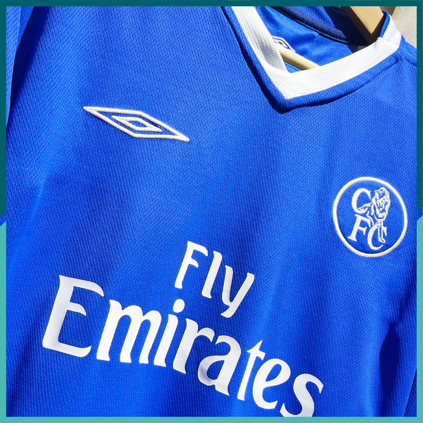 2003-05 Chelsea Home Long Sleeve Jersey (UCL Version)