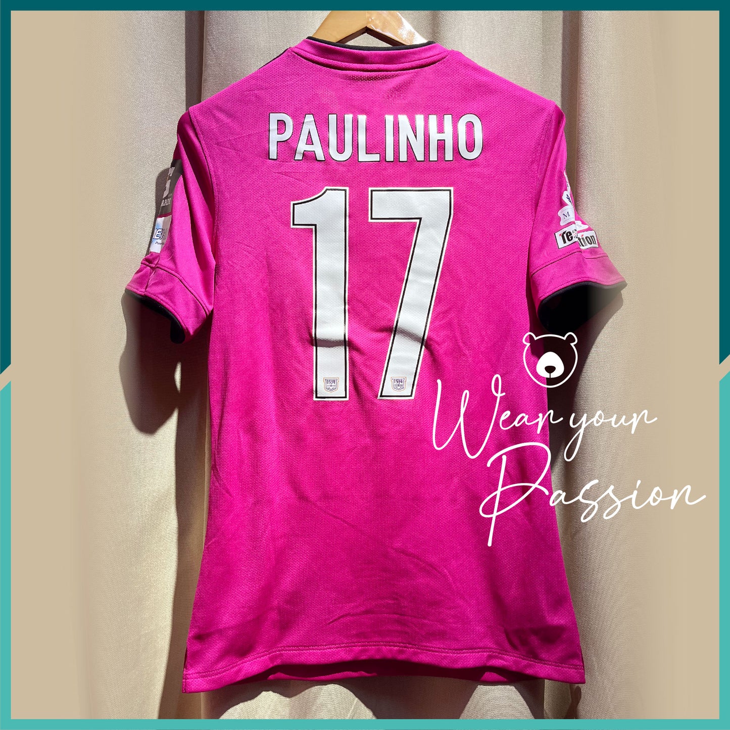 (Nameset & Patch Included) 2015-16 Kitchee Away Jersey
