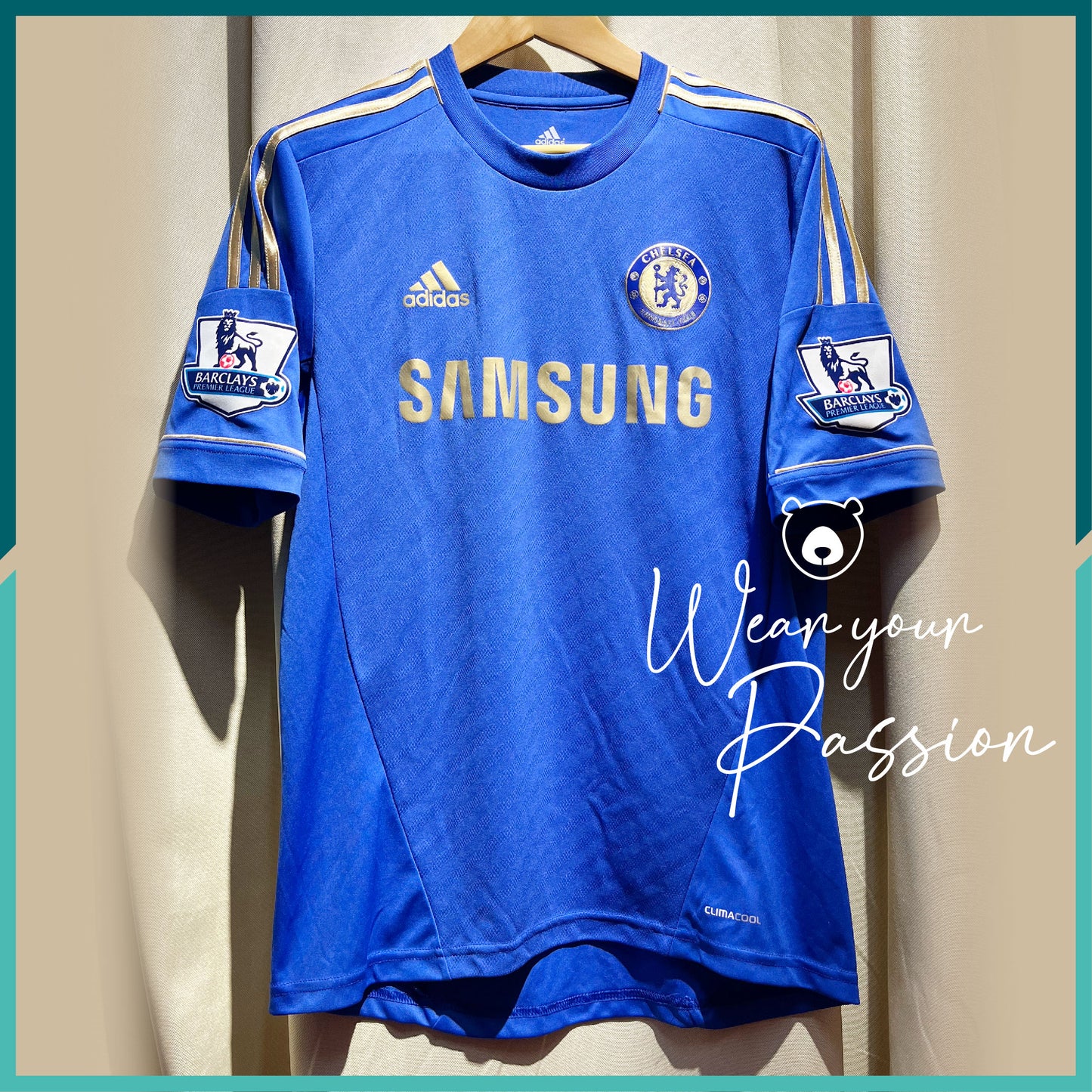 (Nameset & Patches Included) 2012-13 Chelsea Home Jersey