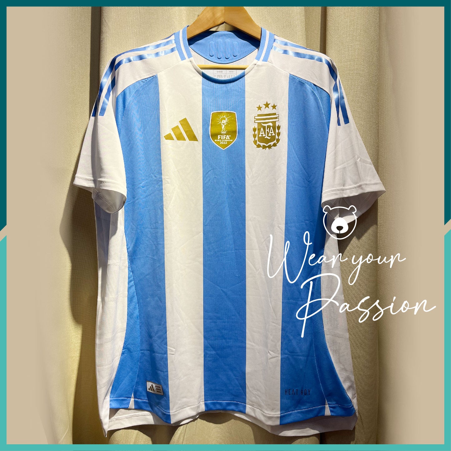 (Nameset Included) Authentic 2022 Argentina Home Jersey