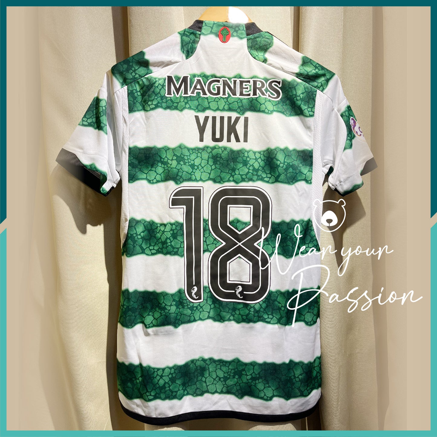 (Nameset & Patch Included) 2023-24 Celtic Home Jersey