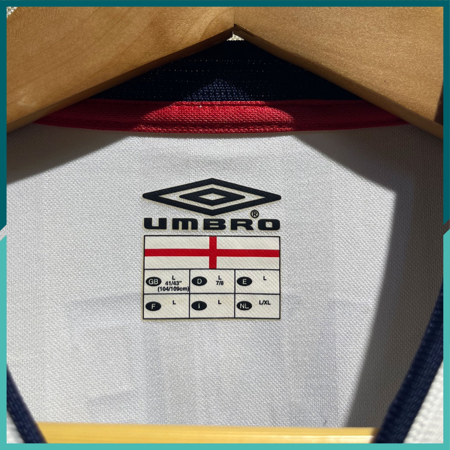 2002-03 England Home Jersey
