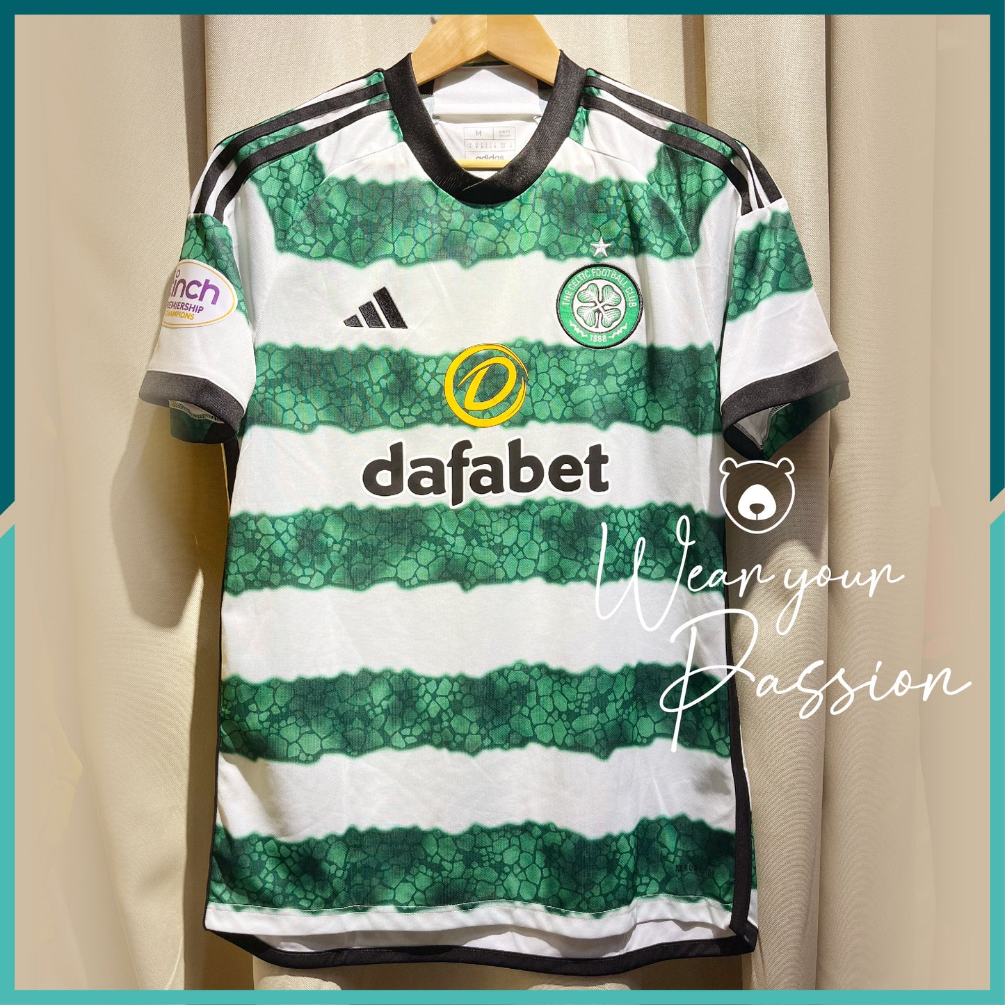 (Nameset & Patch Included) 2023-24 Celtic Home Jersey