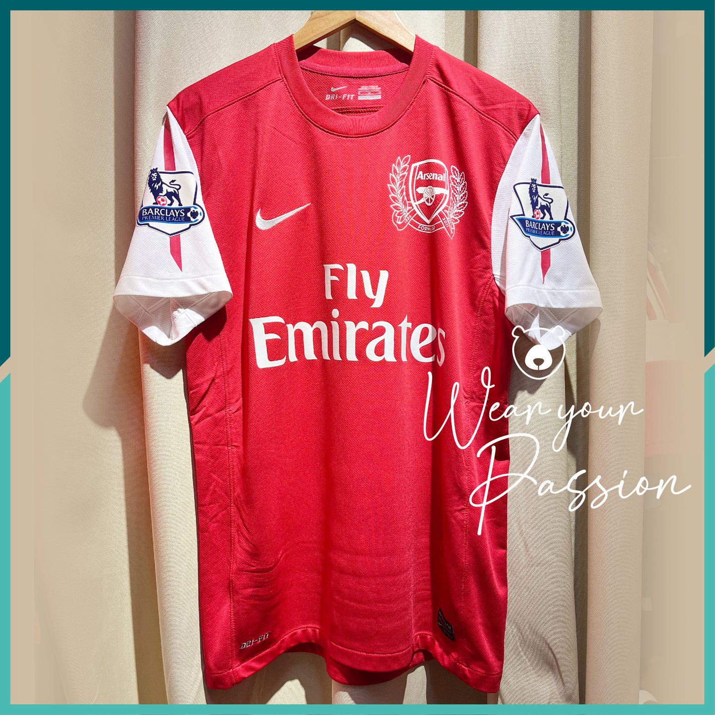 (Patches Included) 2011-12 Arsenal Home Jersey