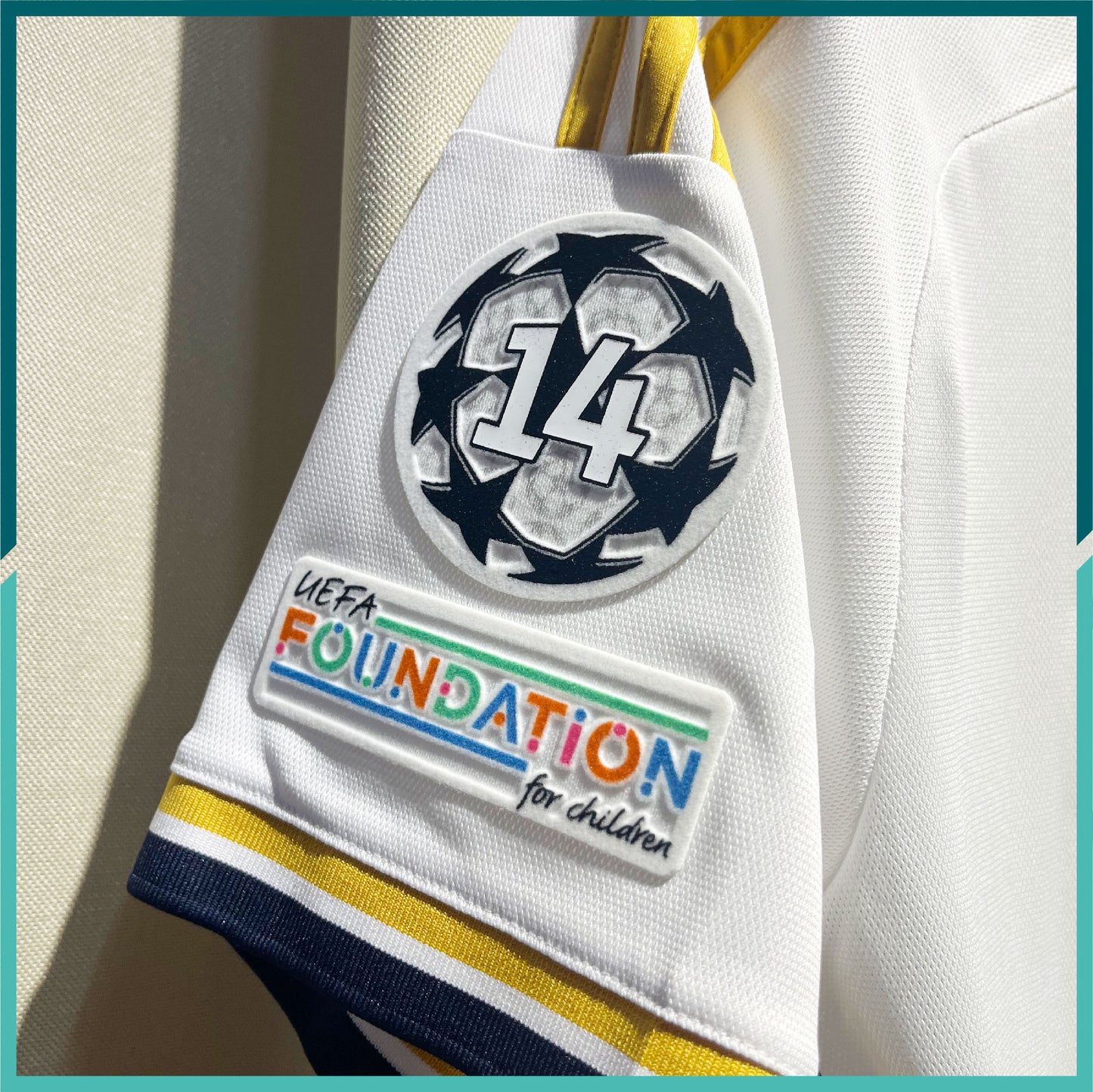(Nameset & Patches Included) 2023-24 Real Madrid Home Jersey (UCL Final Version)