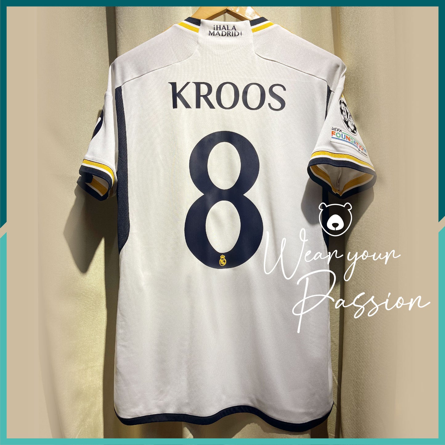 (Nameset & Patches Included) 2023-24 Real Madrid Home Jersey (UCL Final Version)