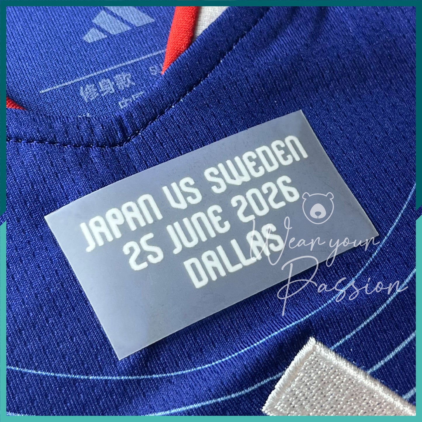 2026 World Cup Match Day Details Heat Trnsfer (Japan Use)