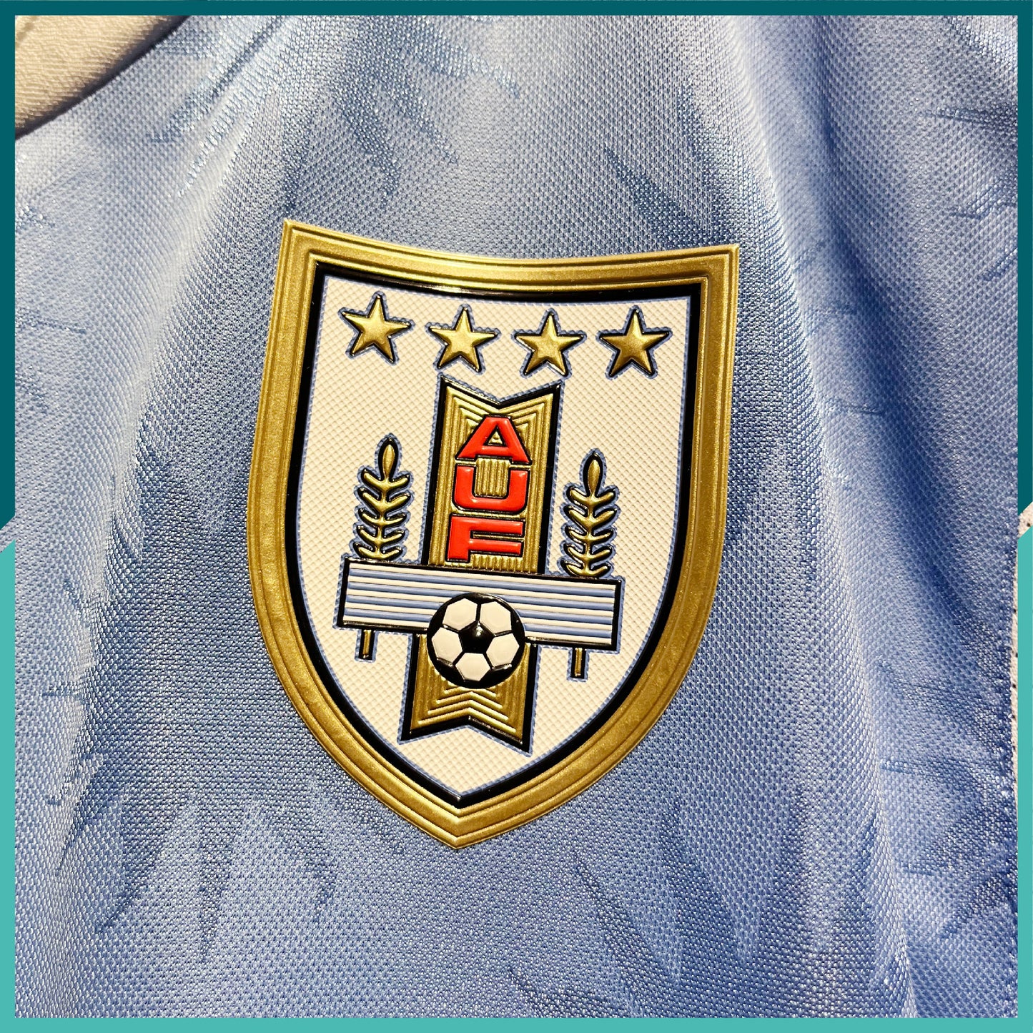 (Nameset & Patch Included) 2020-11 Uruguay Home Jersey