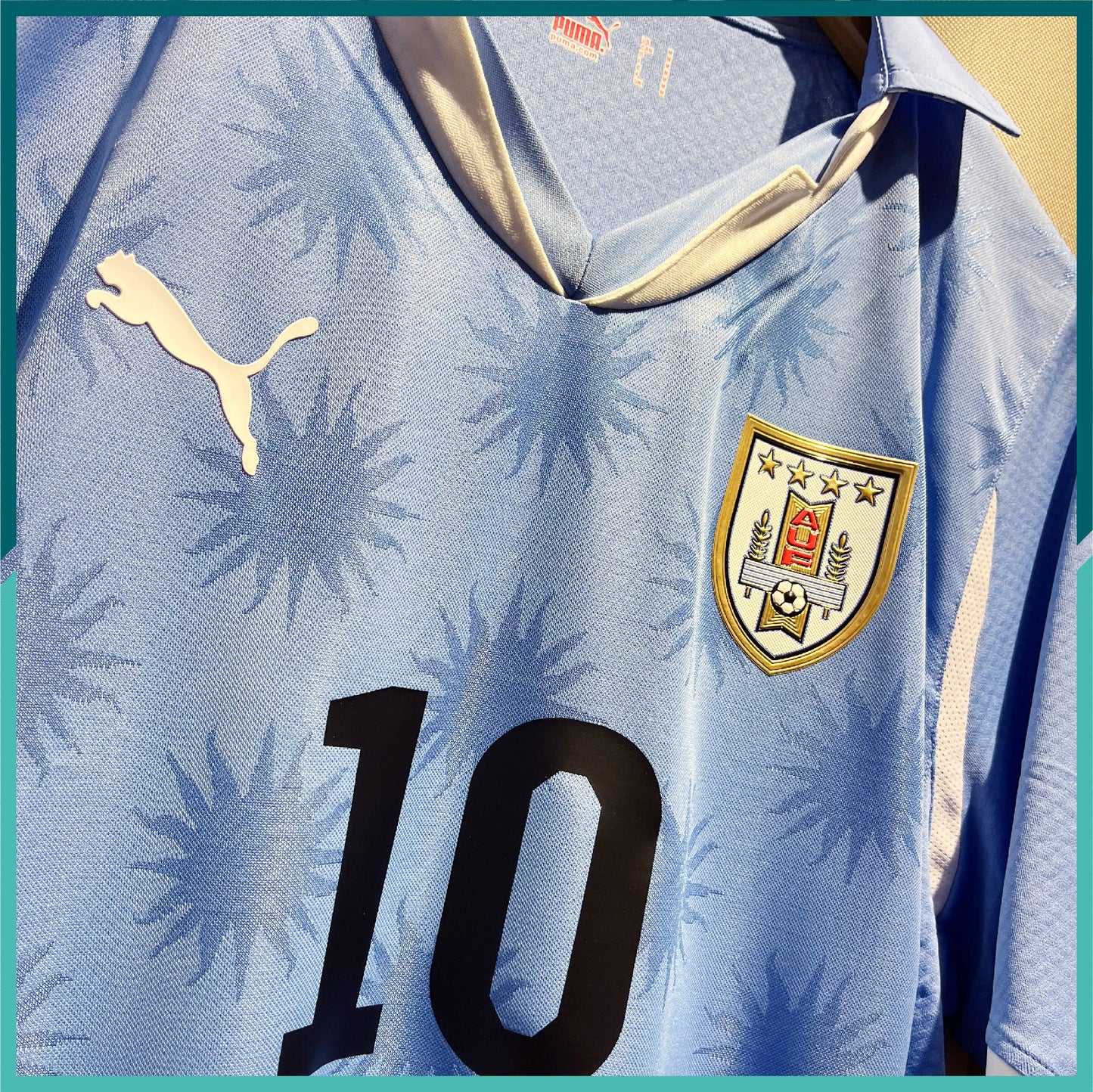 (Nameset & Patch Included) 2020-11 Uruguay Home Jersey